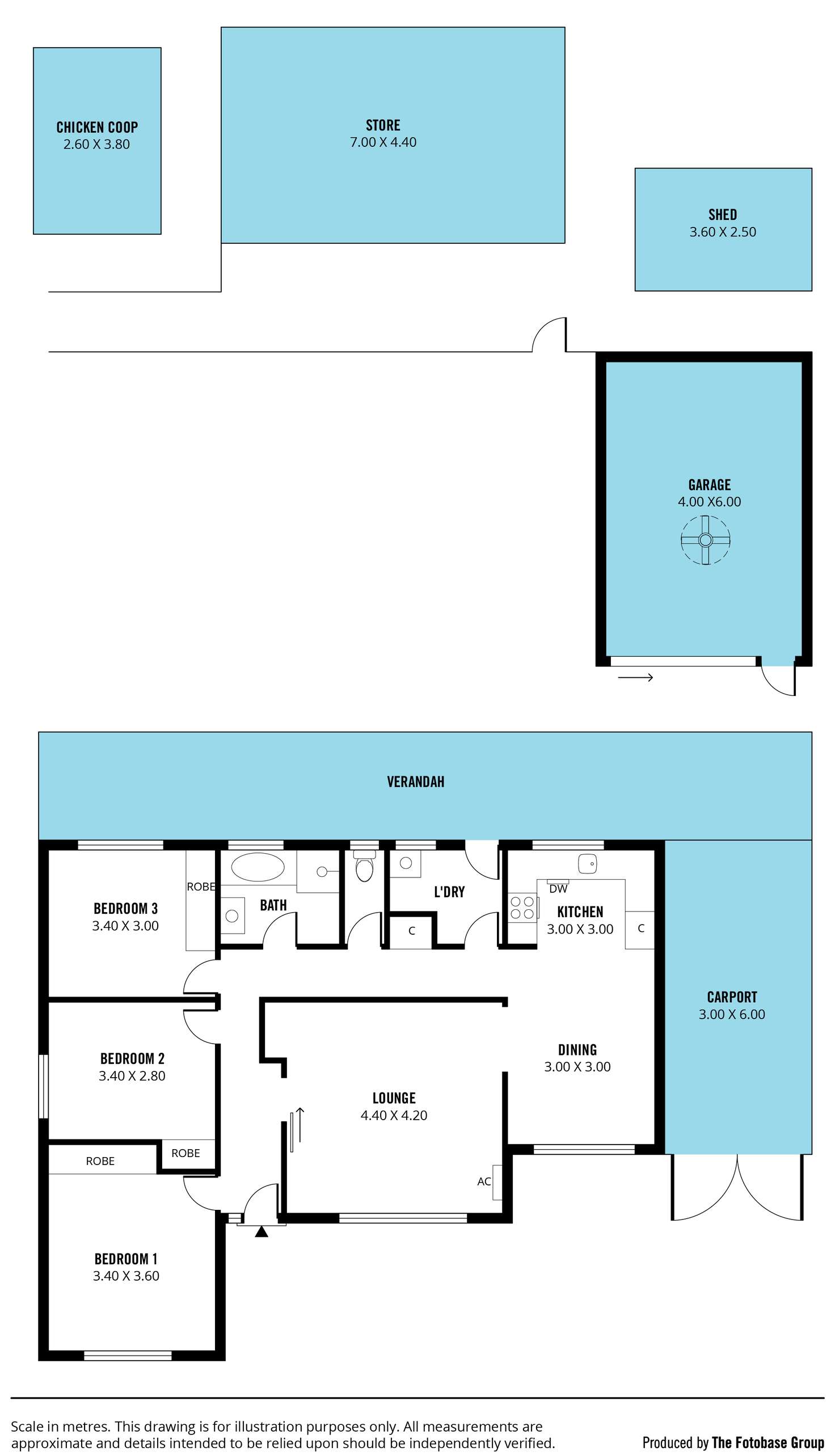 Floorplan of Homely house listing, 6 Cutting Road, Marion SA 5043