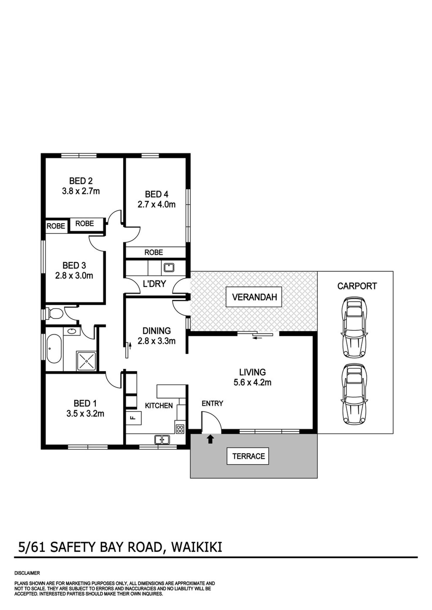 Floorplan of Homely house listing, 561 Safety Bay Rd, Waikiki WA 6169