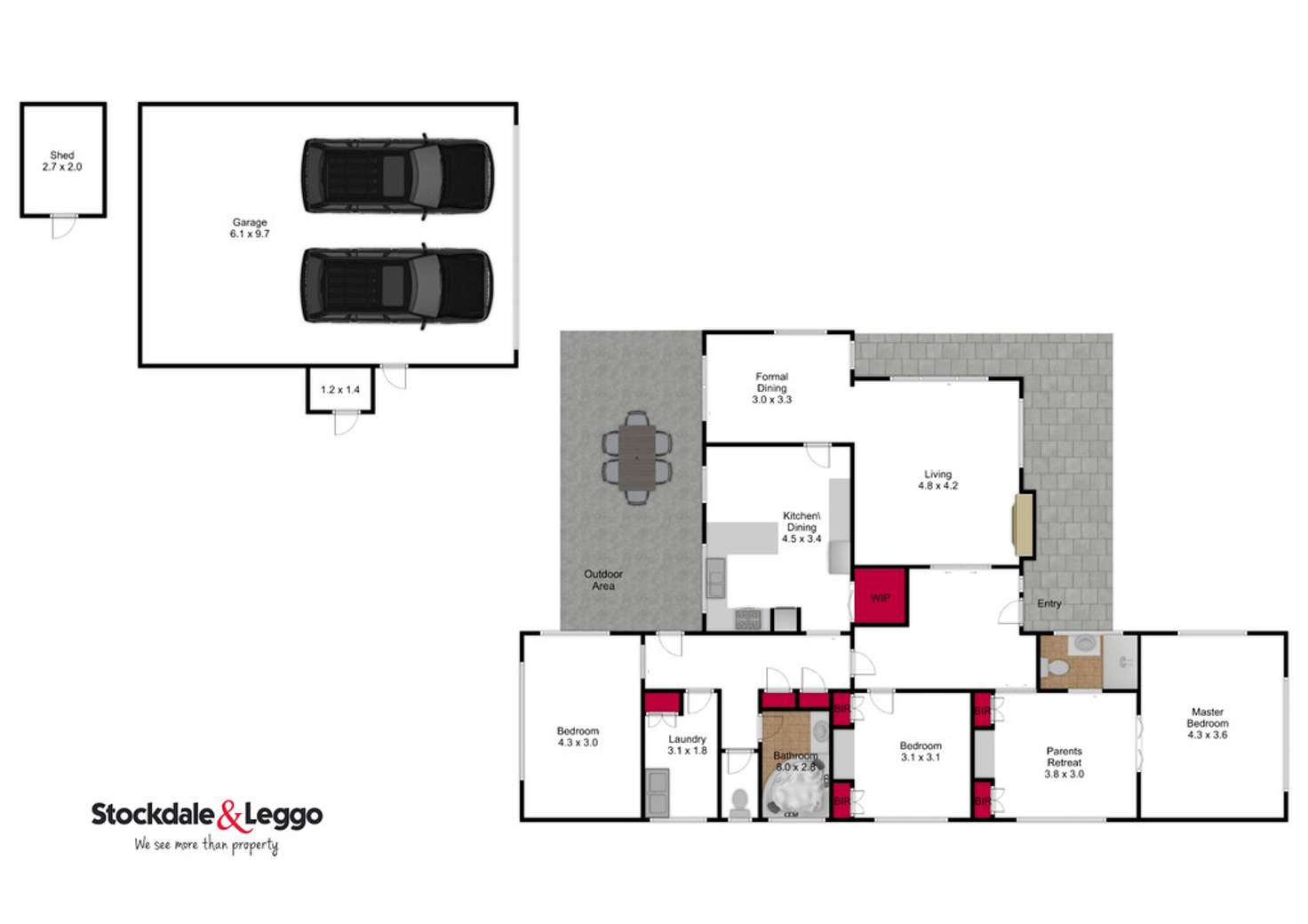 Floorplan of Homely house listing, 1 Fairfield Street, Morwell VIC 3840