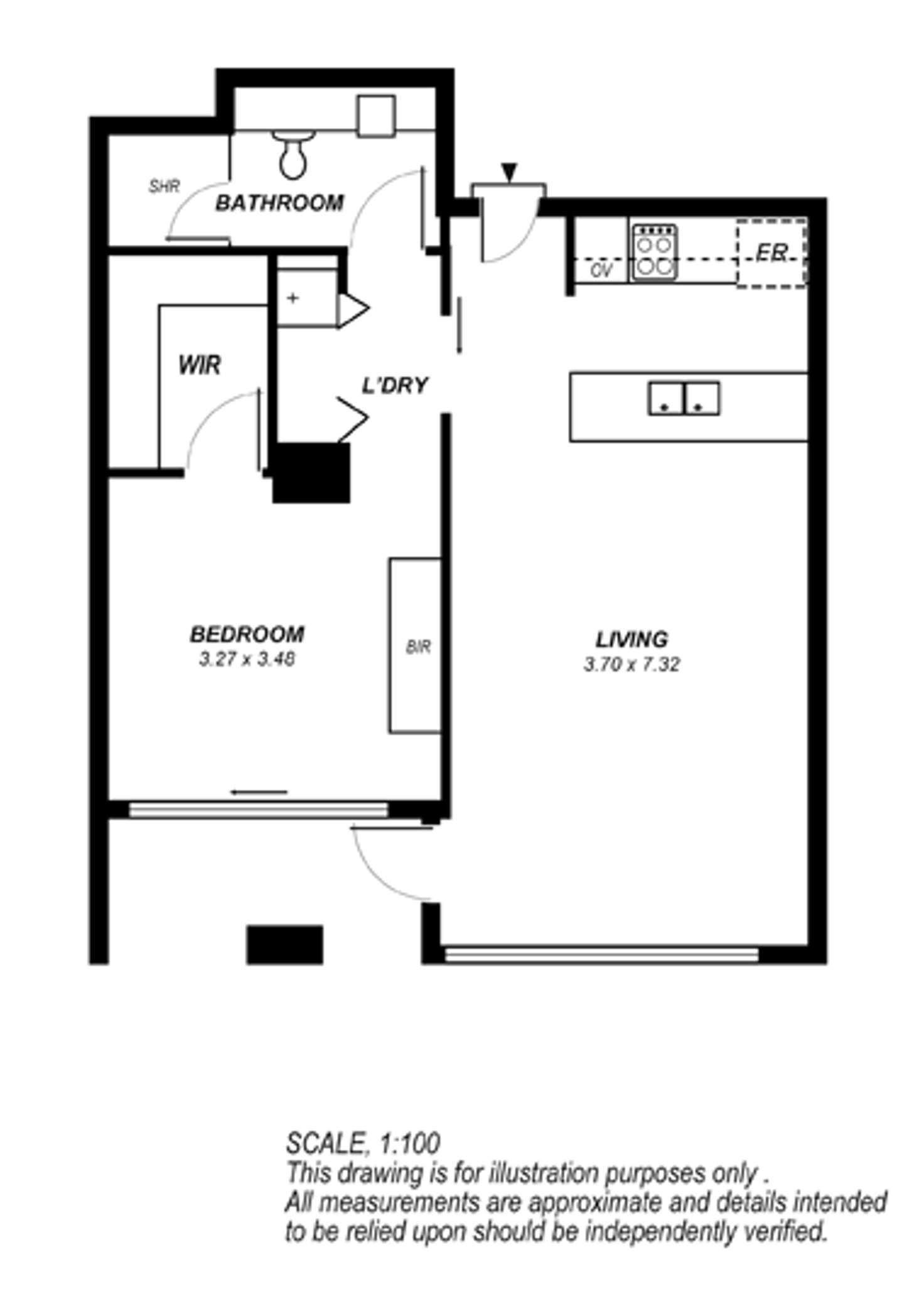 Floorplan of Homely apartment listing, 107/211 Grenfell Street, Adelaide SA 5000