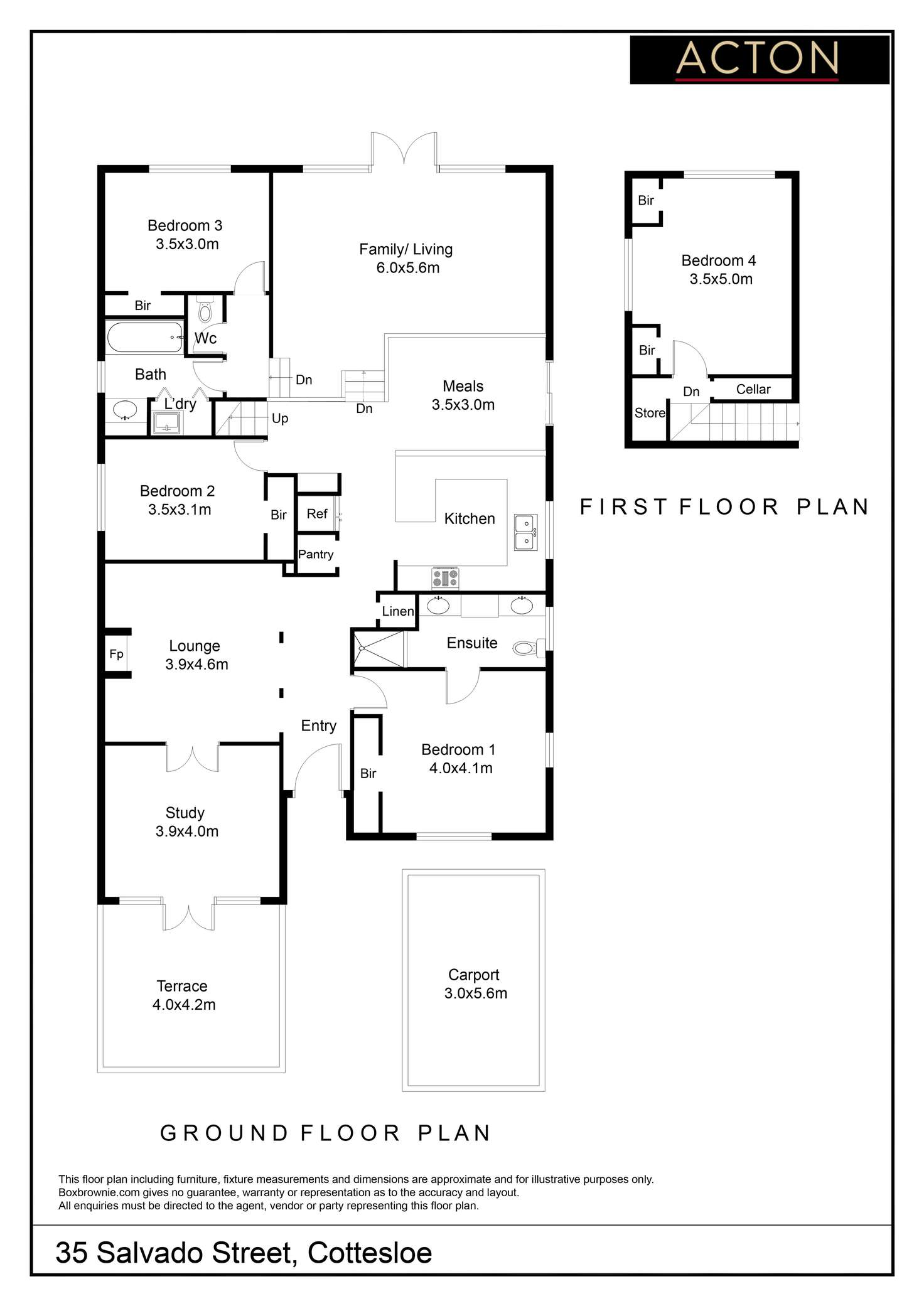 Floorplan of Homely house listing, 35 Salvado Street, Cottesloe WA 6011