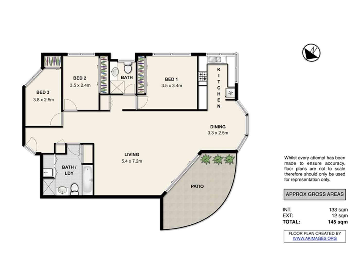 Floorplan of Homely apartment listing, 16/57 Lambert Street, Kangaroo Point QLD 4169