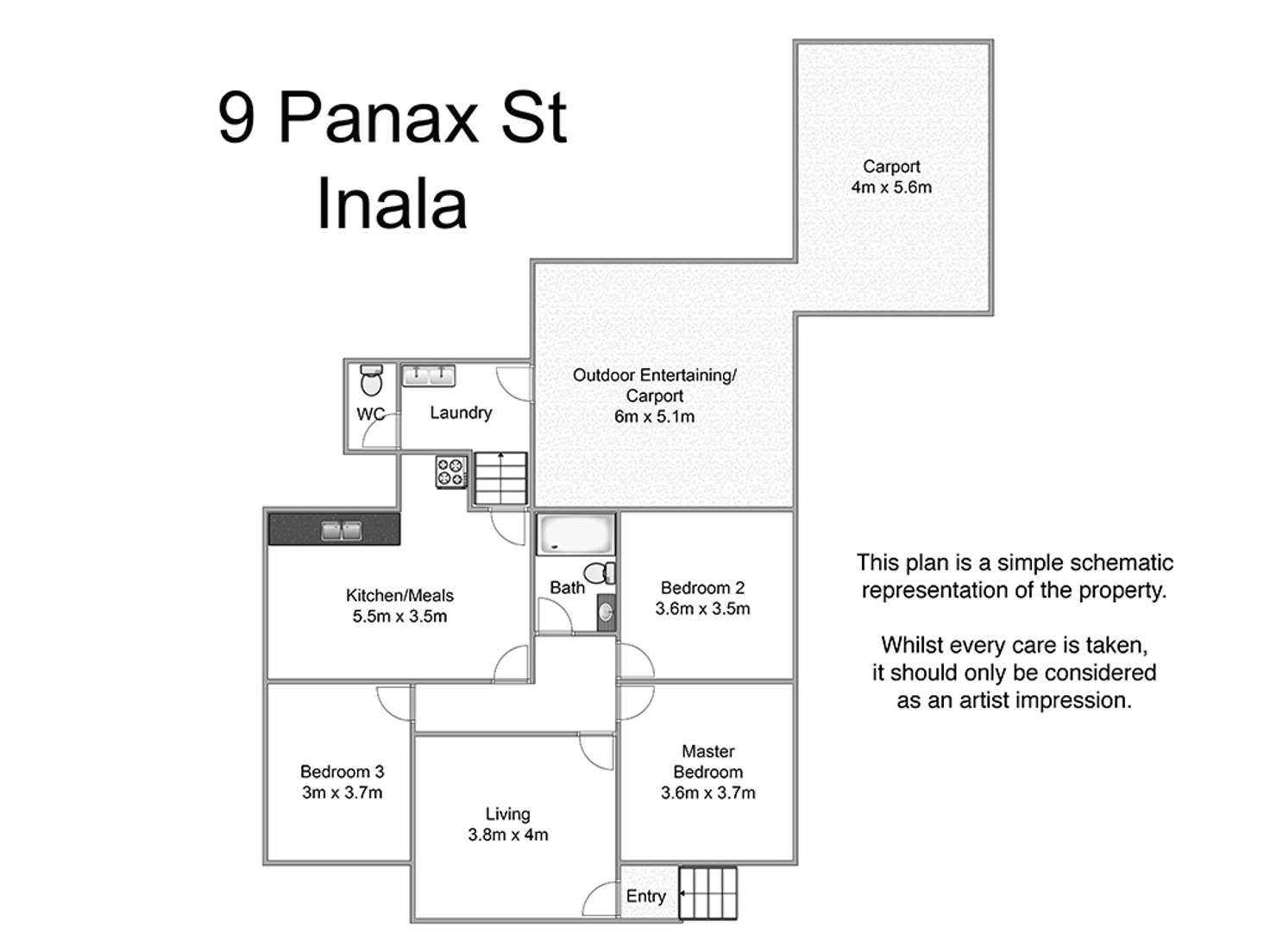 Floorplan of Homely house listing, 9 Panax Street, Inala QLD 4077