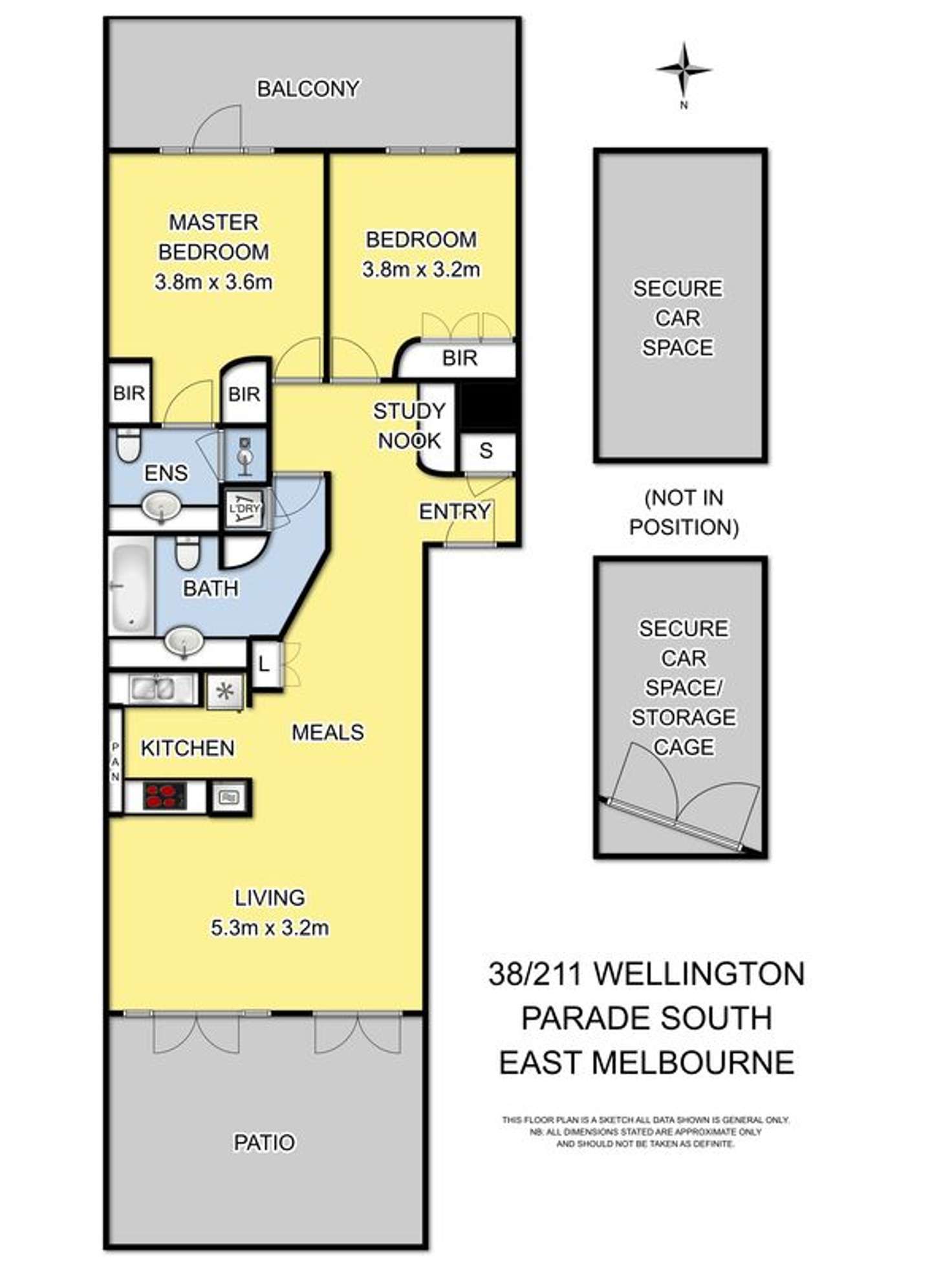Floorplan of Homely apartment listing, 38/211 Wellington Parade South, East Melbourne VIC 3002