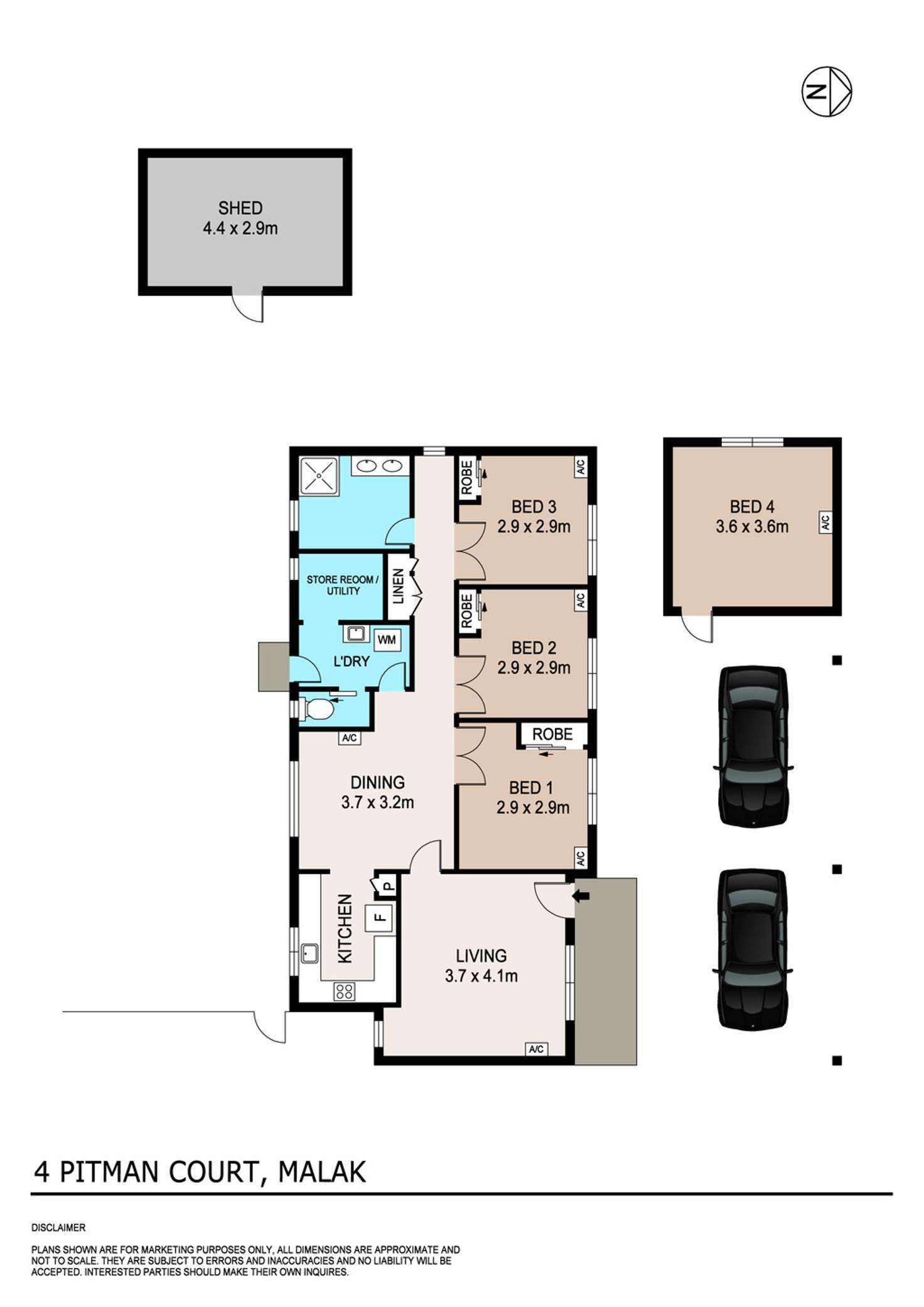 Floorplan of Homely house listing, 4 Pitman Court, Malak NT 812