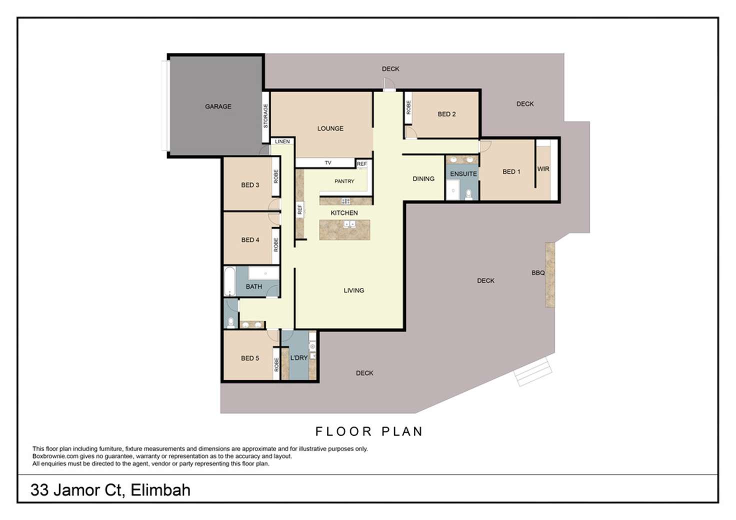 Floorplan of Homely house listing, 33 Jamor Court, Elimbah QLD 4516