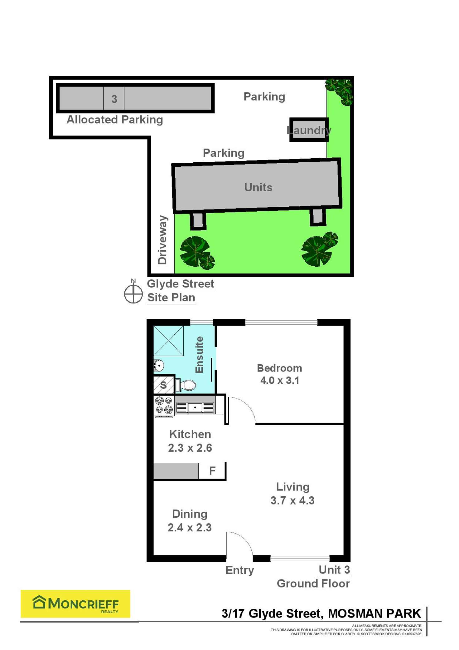 Floorplan of Homely apartment listing, 3/17 Glyde Street, Mosman Park WA 6012