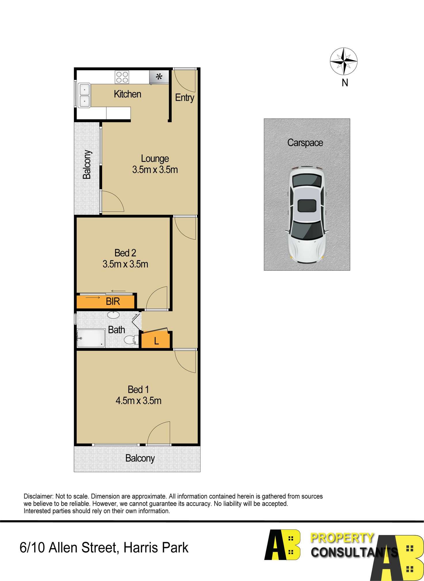 Floorplan of Homely unit listing, 6/10 ALLEN STREET, Harris Park NSW 2150