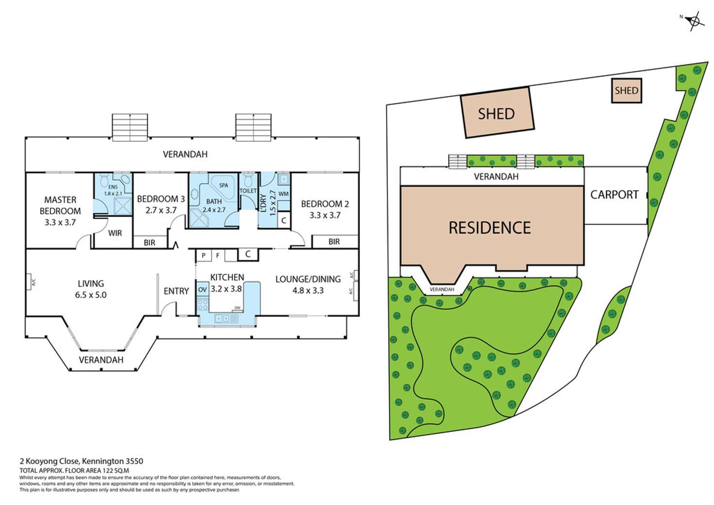 Floorplan of Homely house listing, 2 Kooyong Close, Kennington VIC 3550