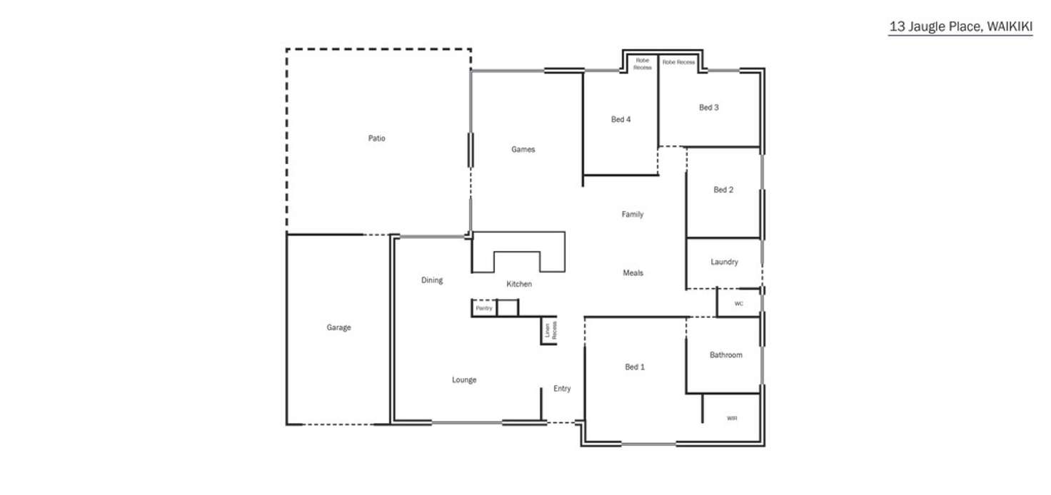 Floorplan of Homely house listing, 13 Jaugle Place, Waikiki WA 6169