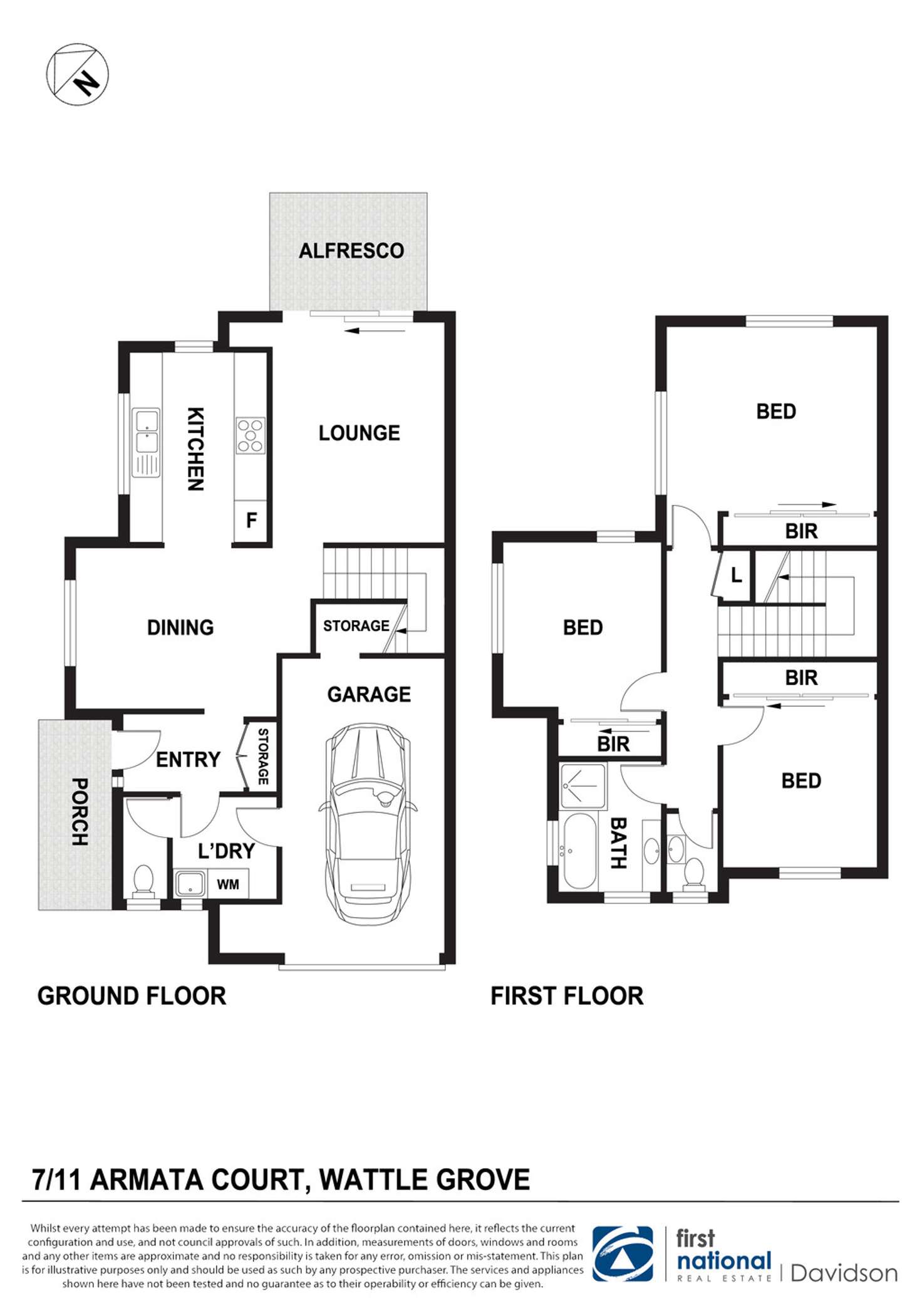 Floorplan of Homely house listing, 7/11-13 Armata Court, Wattle Grove NSW 2173