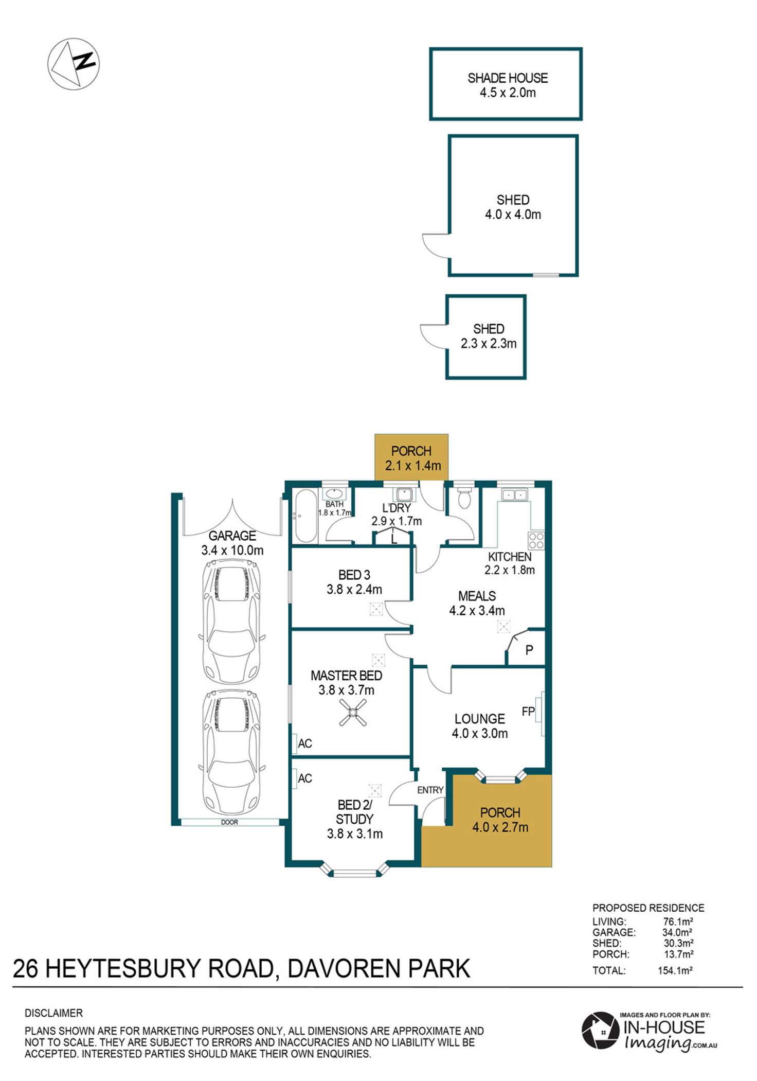 Floorplan of Homely house listing, 26 Heytesbury Road, Davoren Park SA 5113