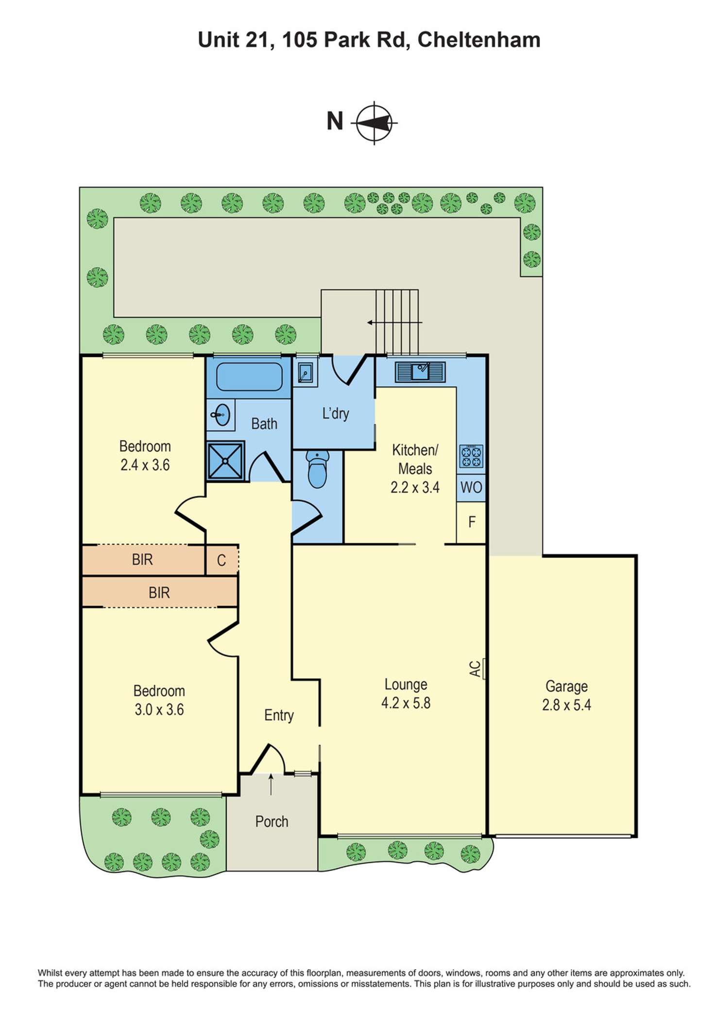 Floorplan of Homely unit listing, 21/105 Park Road, Cheltenham VIC 3192