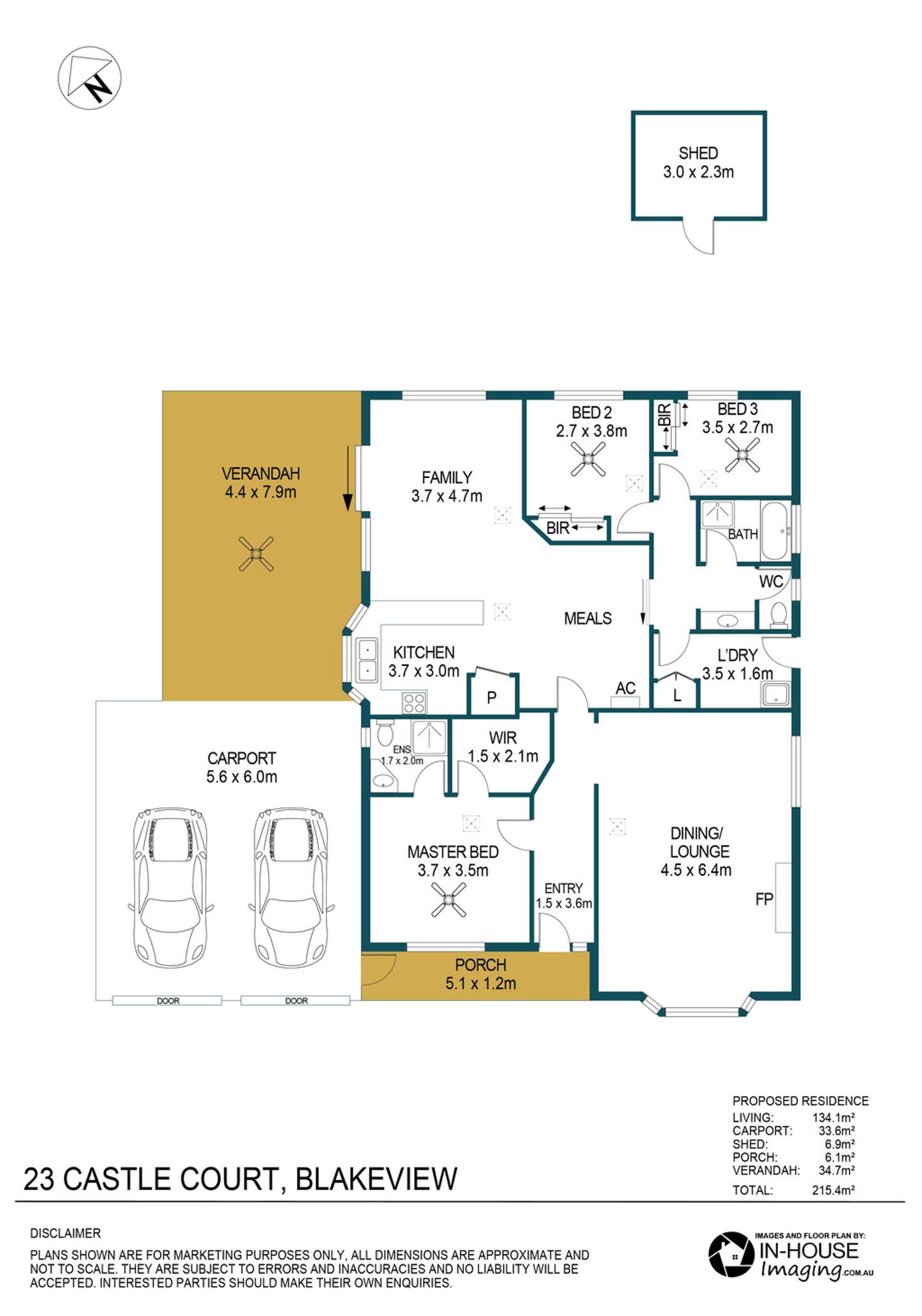 Floorplan of Homely house listing, 23 Castle Court, Blakeview SA 5114