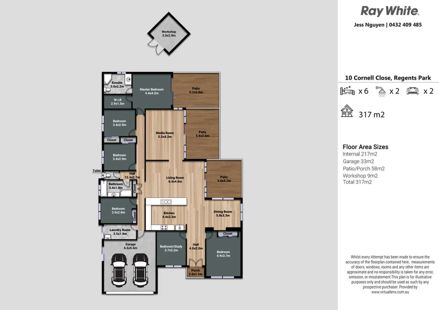 Floorplan of Homely house listing, 10 Cornell Close, Regents Park QLD 4118