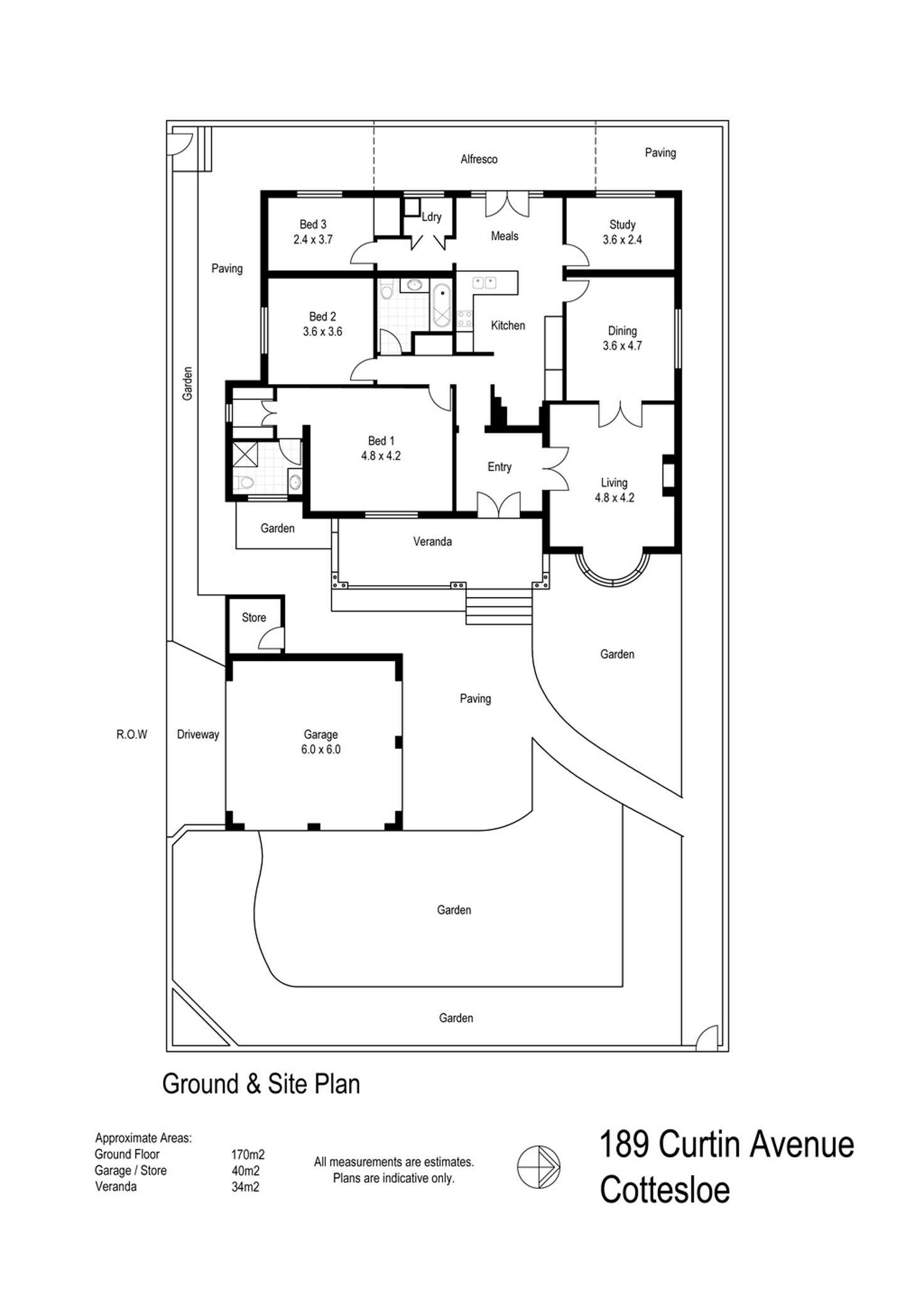 Floorplan of Homely house listing, 189 Curtin Avenue, Cottesloe WA 6011