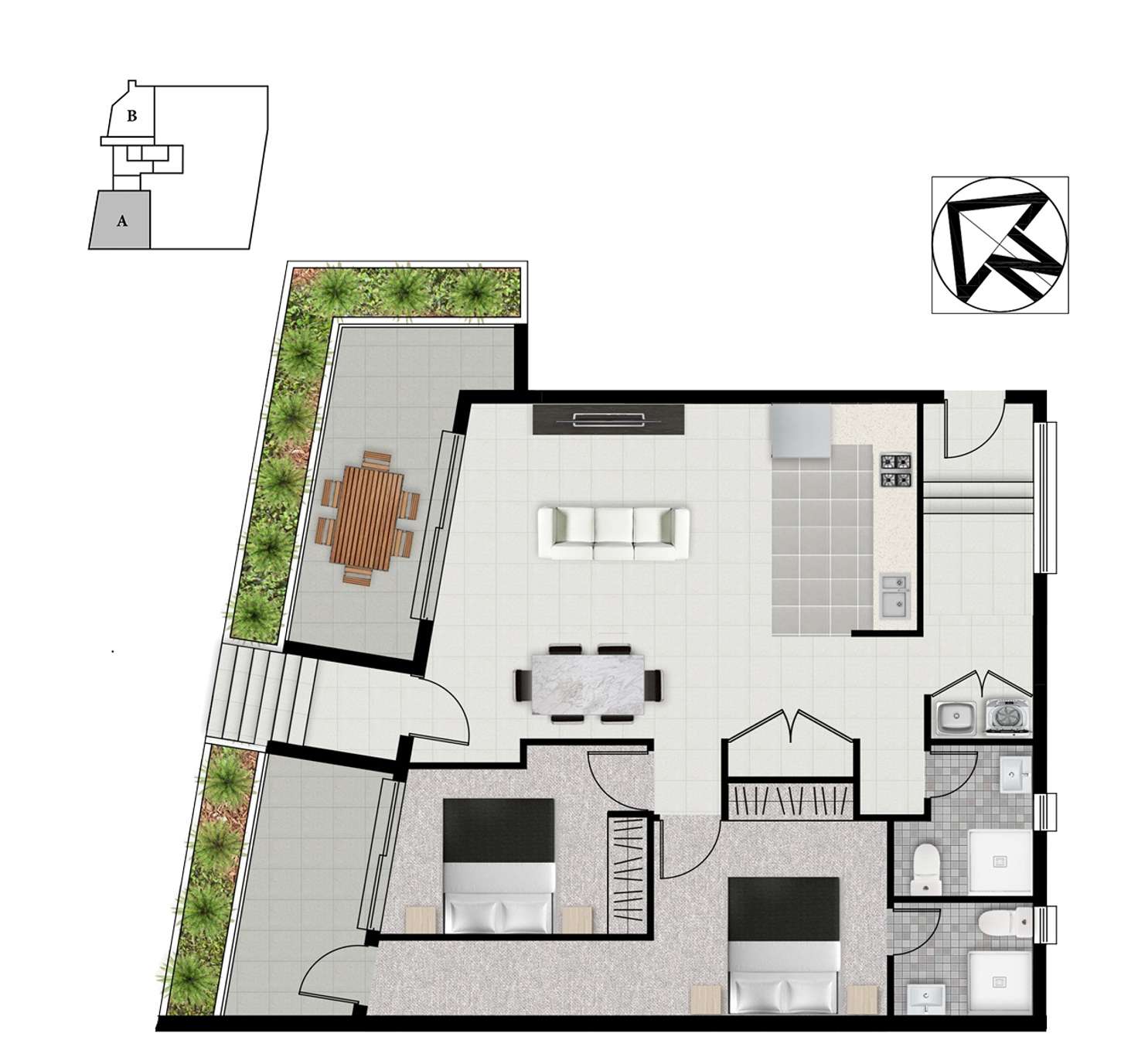 Floorplan of Homely unit listing, G01/114-116 Station Street, Penrith NSW 2750