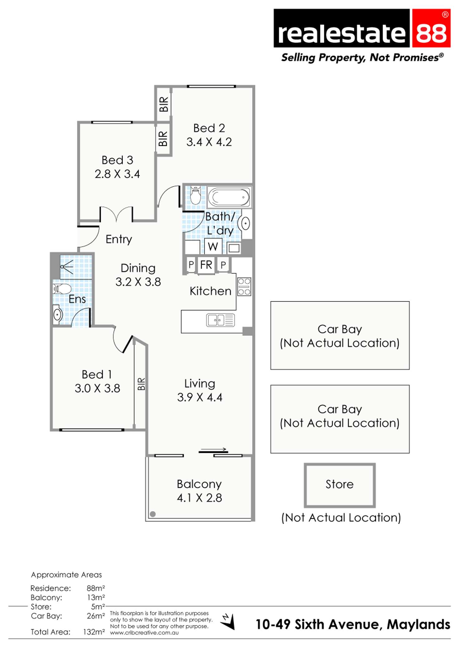 Floorplan of Homely apartment listing, 10/49 Sixth Avenue, Maylands WA 6051