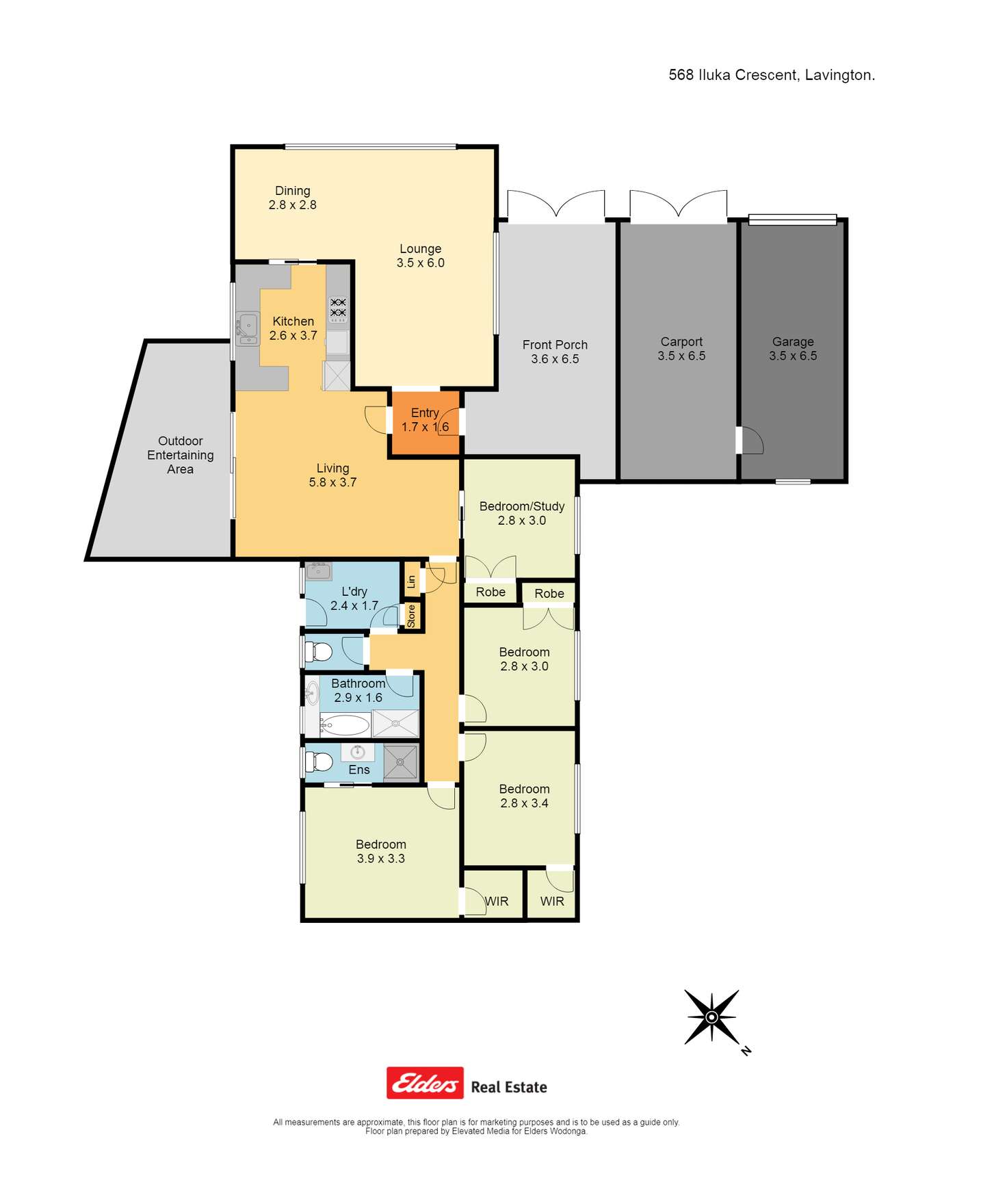 Floorplan of Homely house listing, 568 Iluka Crescent, Lavington NSW 2641