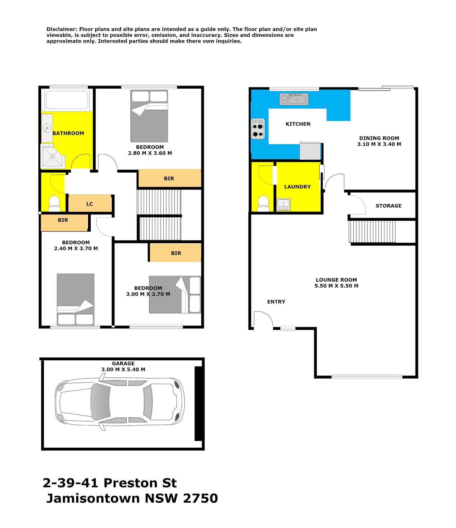 Floorplan of Homely townhouse listing, 2/39 Preston Street, Jamisontown NSW 2750