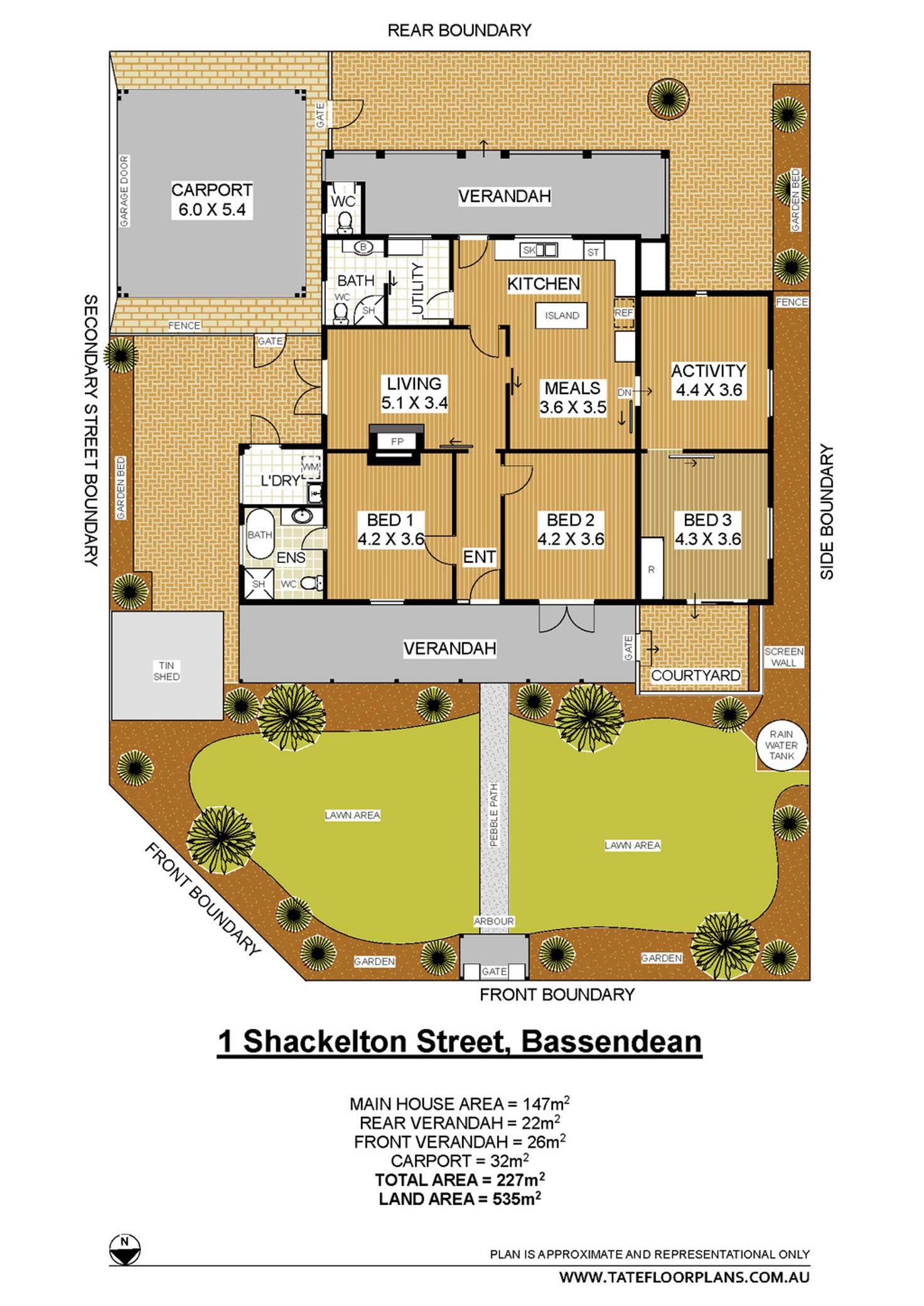 Floorplan of Homely house listing, 1 Shackleton Street, Bassendean WA 6054