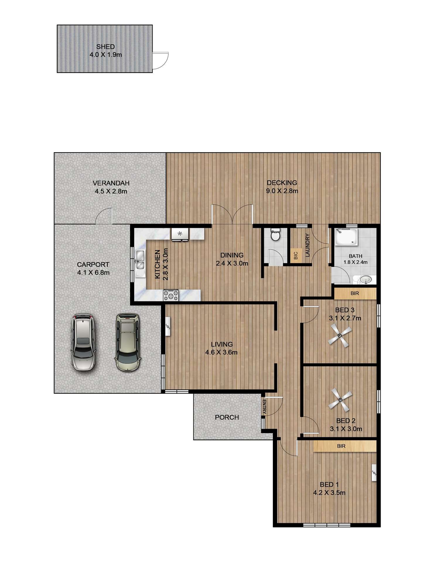 Floorplan of Homely house listing, 101 Wills Street, Largs Bay SA 5016