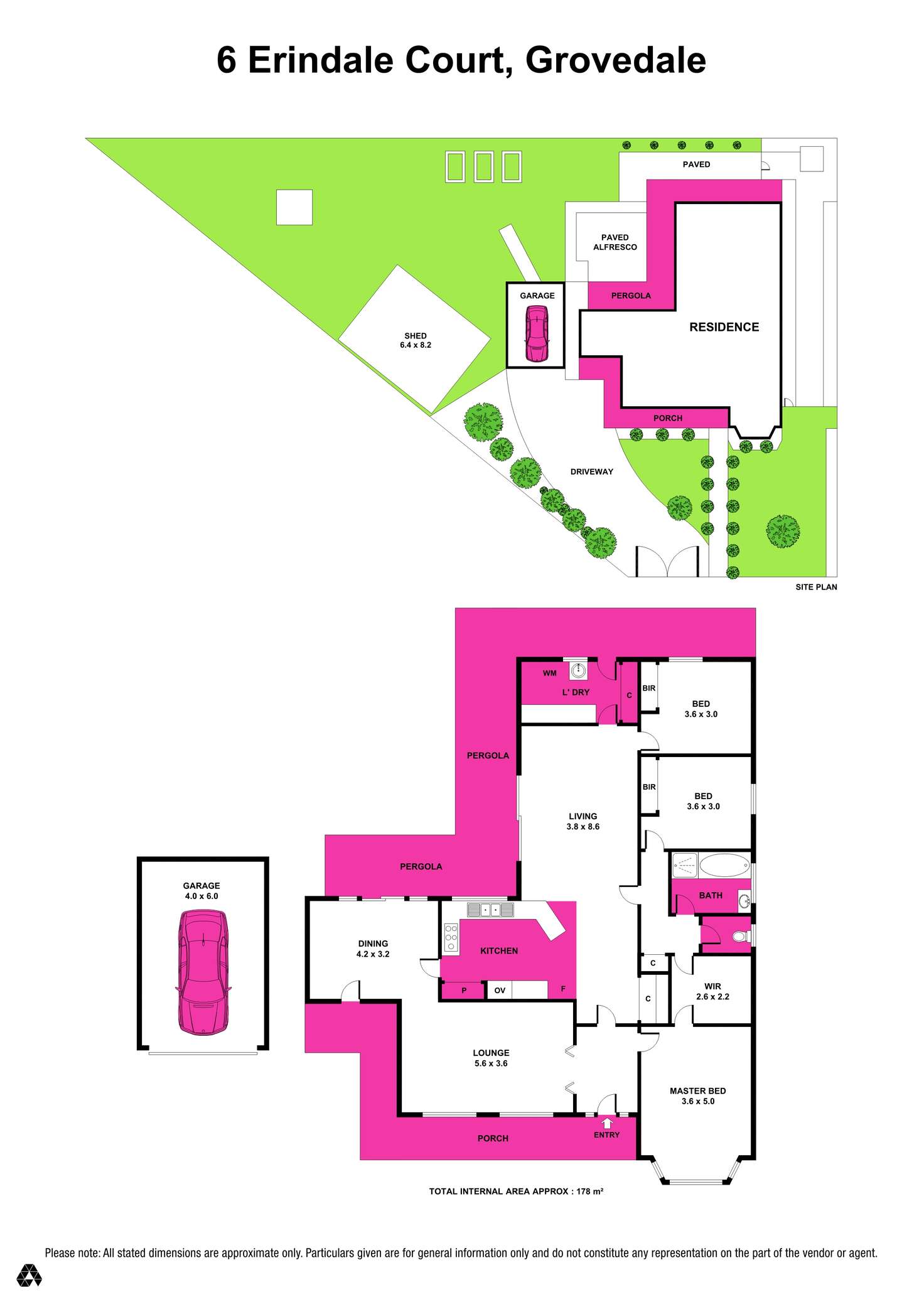 Floorplan of Homely house listing, 6 Erindale Court, Grovedale VIC 3216