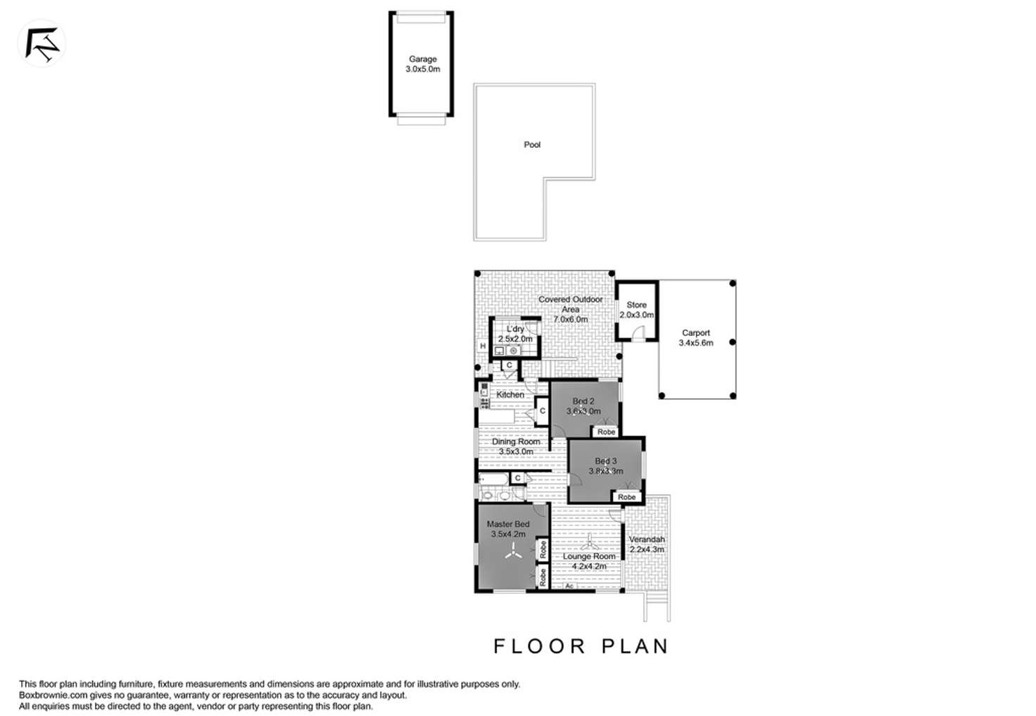 Floorplan of Homely house listing, 17 Doorey Street, Keperra QLD 4054