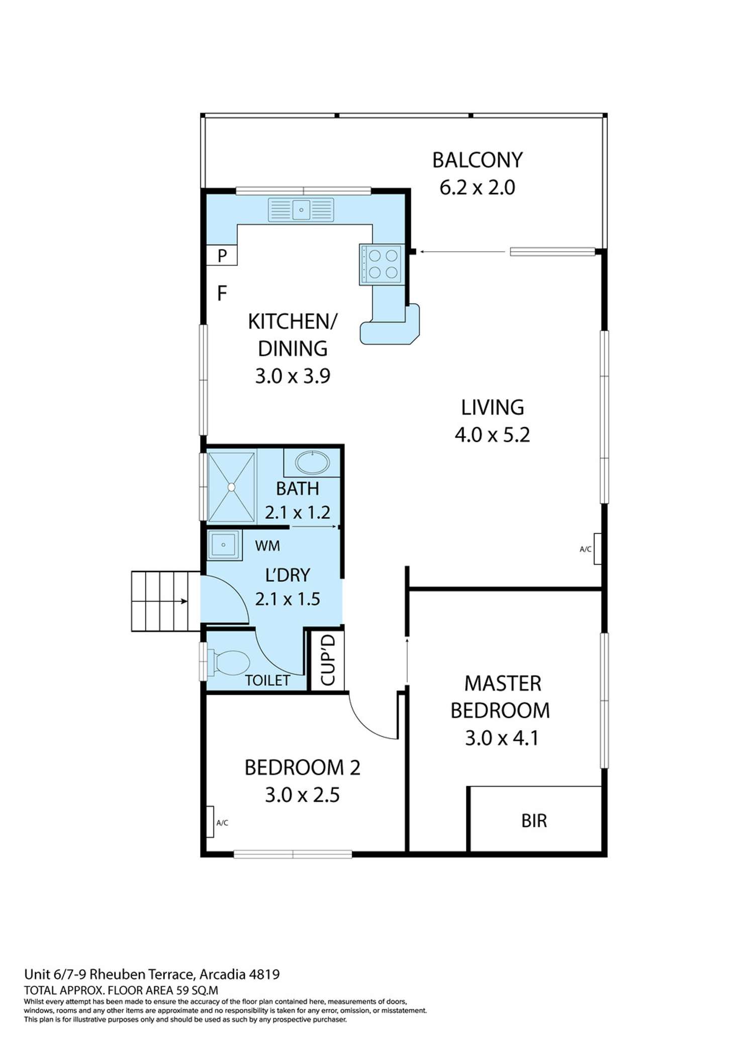 Floorplan of Homely house listing, 6/7-9 Rheuben Terrace, Arcadia QLD 4819