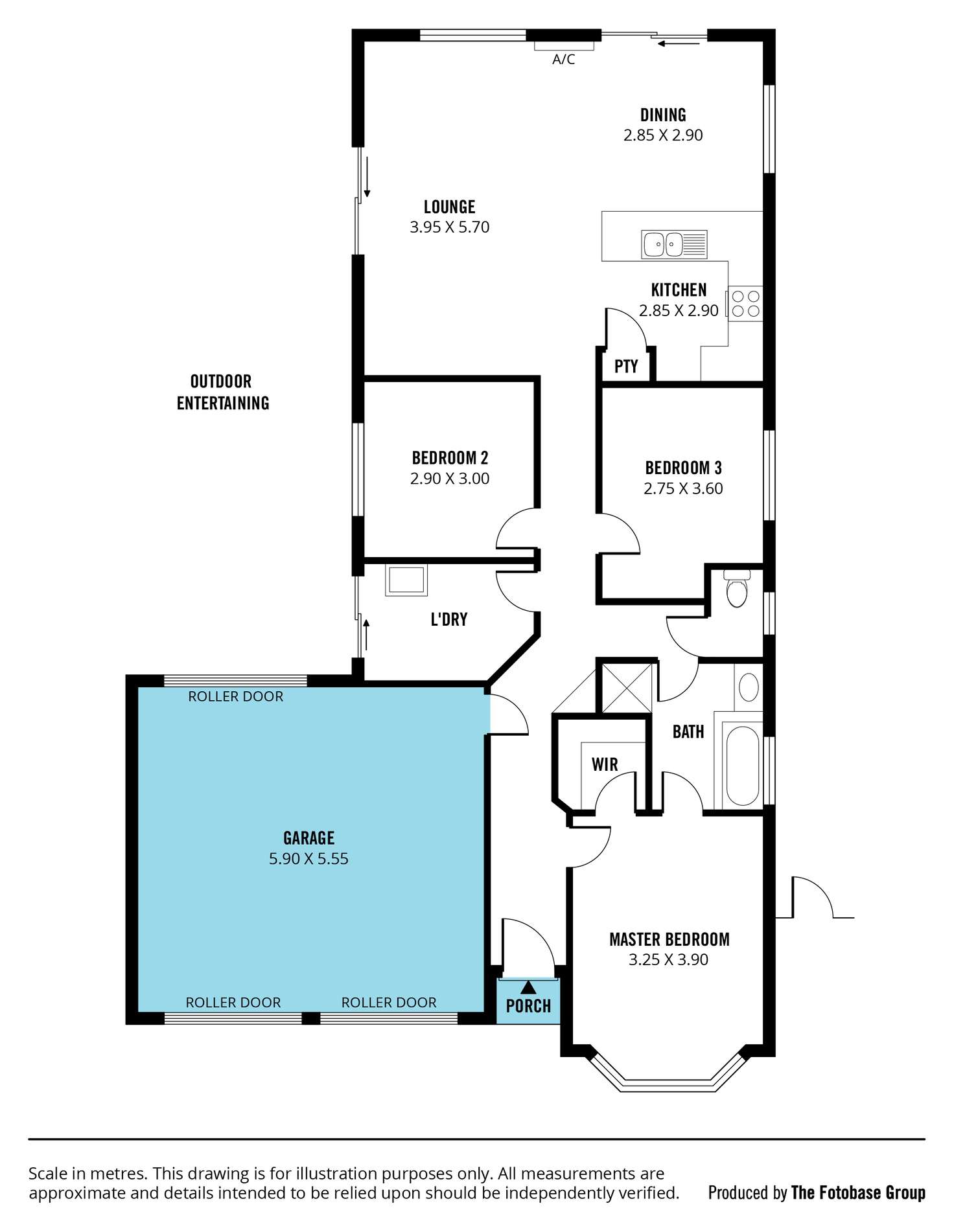 Floorplan of Homely house listing, 3 Oslo Crescent, Hackham West SA 5163