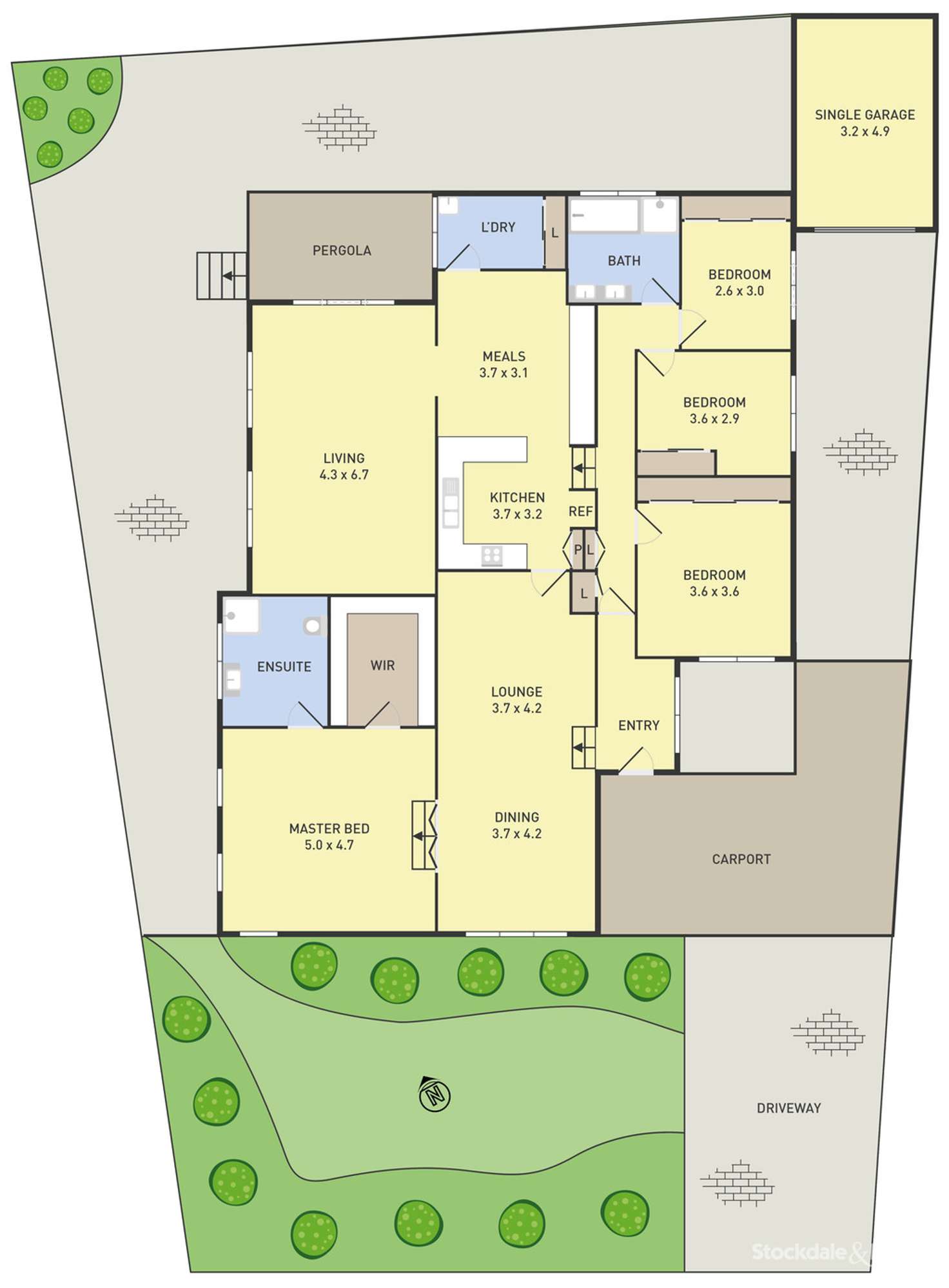Floorplan of Homely house listing, 278 Carrick Drive, Gladstone Park VIC 3043