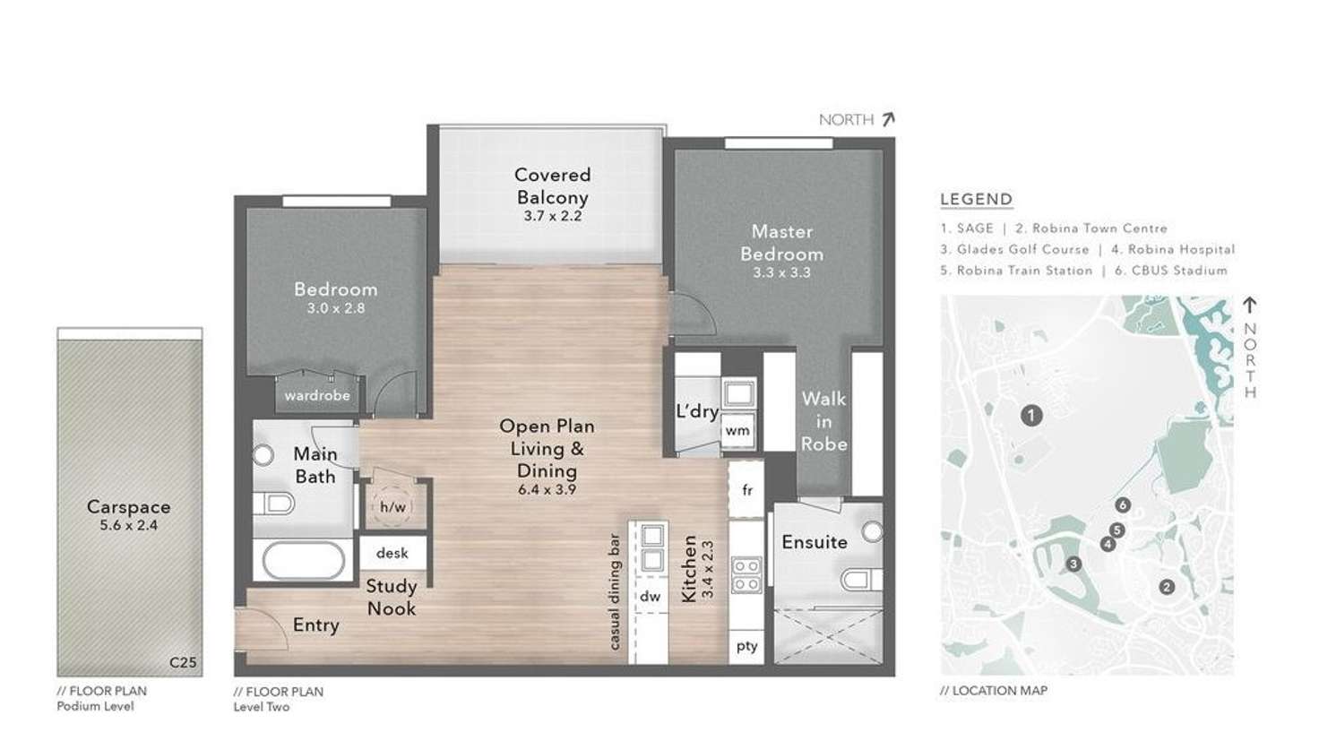 Floorplan of Homely apartment listing, 4206/31 Bourton Road, Merrimac QLD 4226