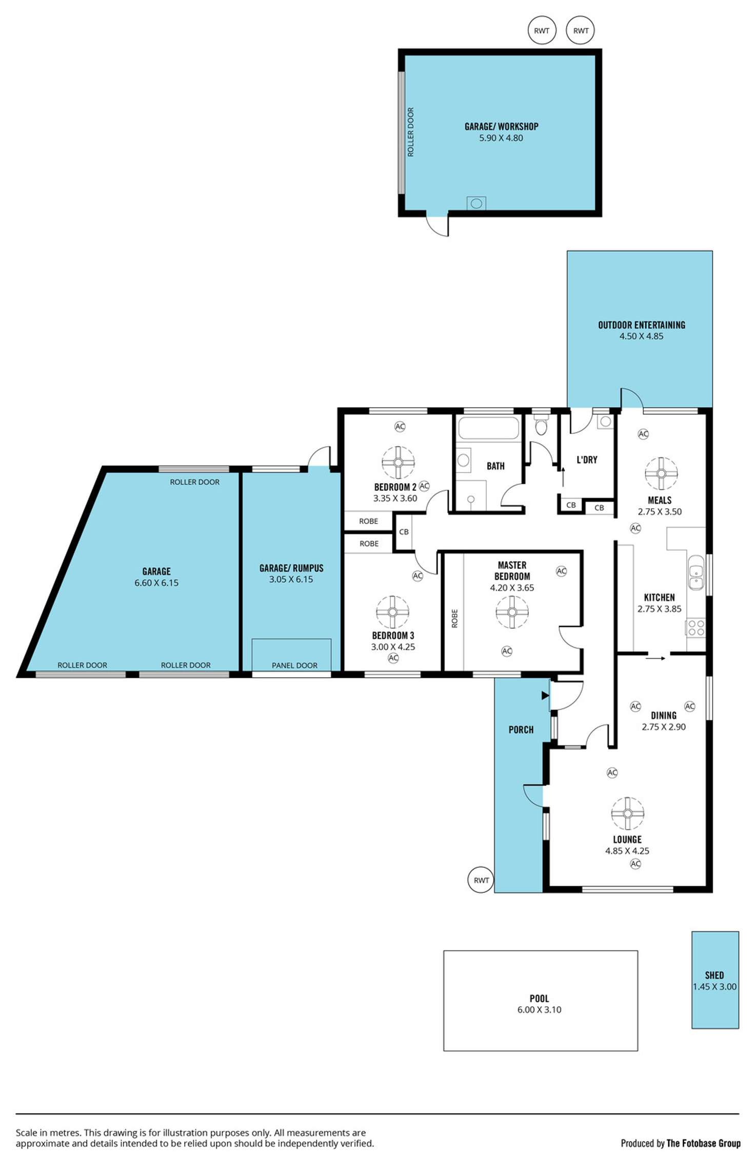 Floorplan of Homely house listing, 8 Highland Avenue, Old Reynella SA 5161