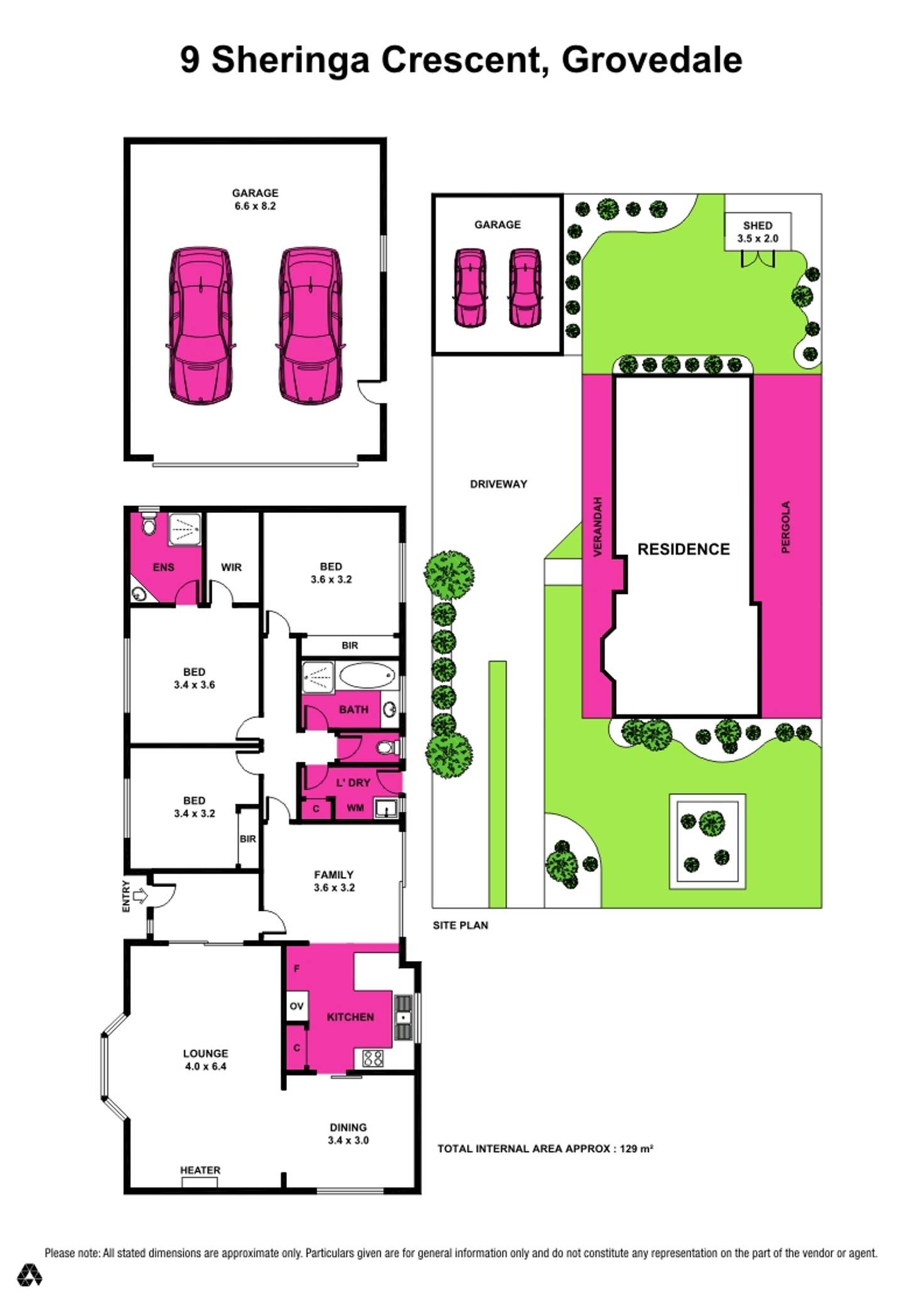 Floorplan of Homely house listing, 9 Sheringa Crescent, Grovedale VIC 3216