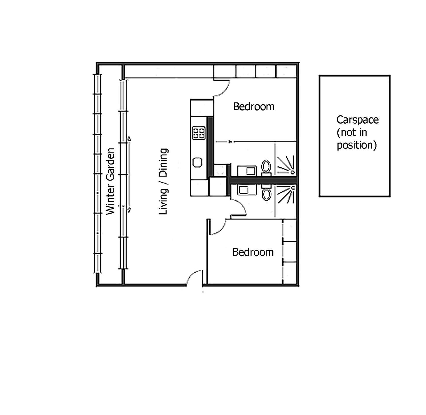 Floorplan of Homely apartment listing, 410/65 Coventry Street, Southbank VIC 3006