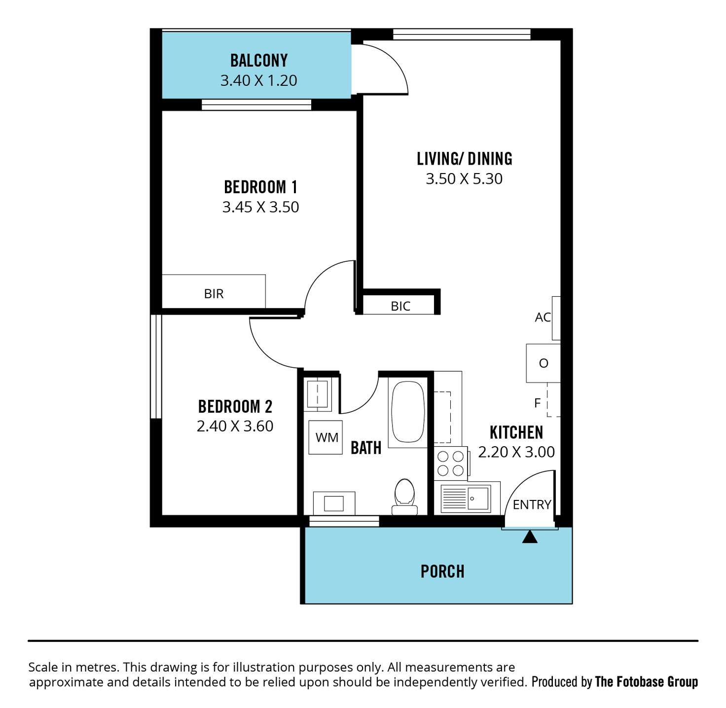 Floorplan of Homely unit listing, 6/34 College Road, Somerton Park SA 5044