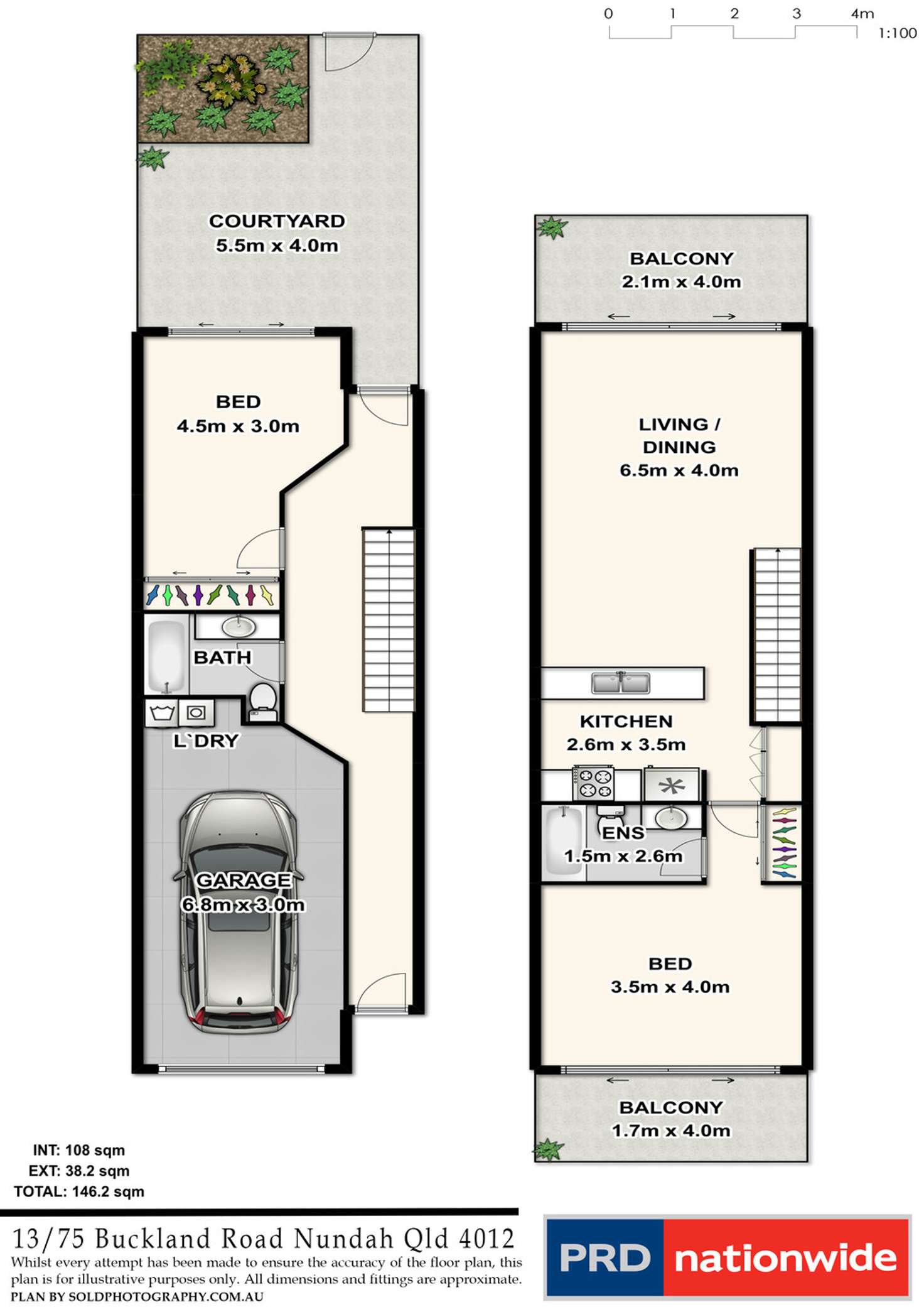 Floorplan of Homely townhouse listing, 13/61-75 Buckland Road, Nundah QLD 4012