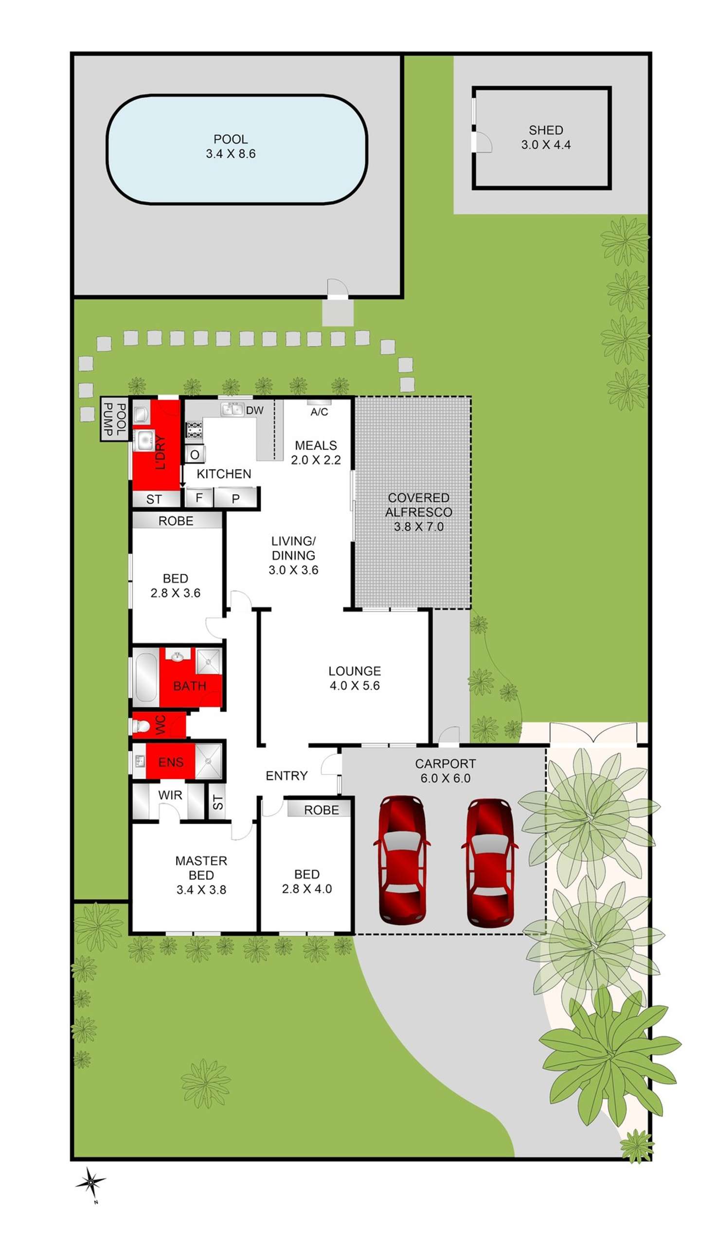 Floorplan of Homely house listing, 11 Burke Court, Grovedale VIC 3216