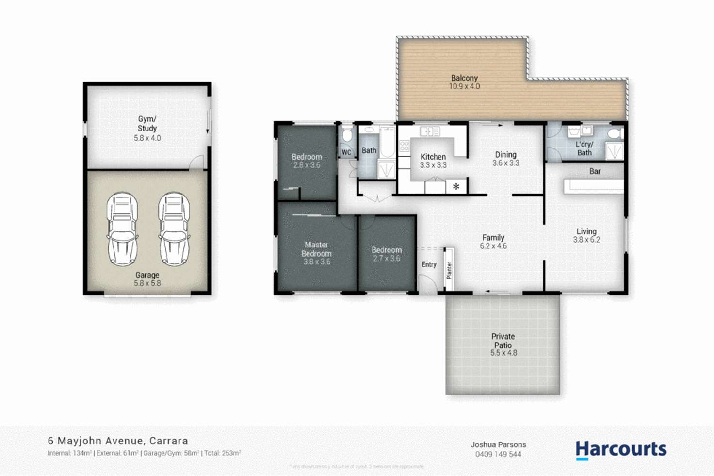 Floorplan of Homely house listing, 6 Mayjohn Avenue, Carrara QLD 4211