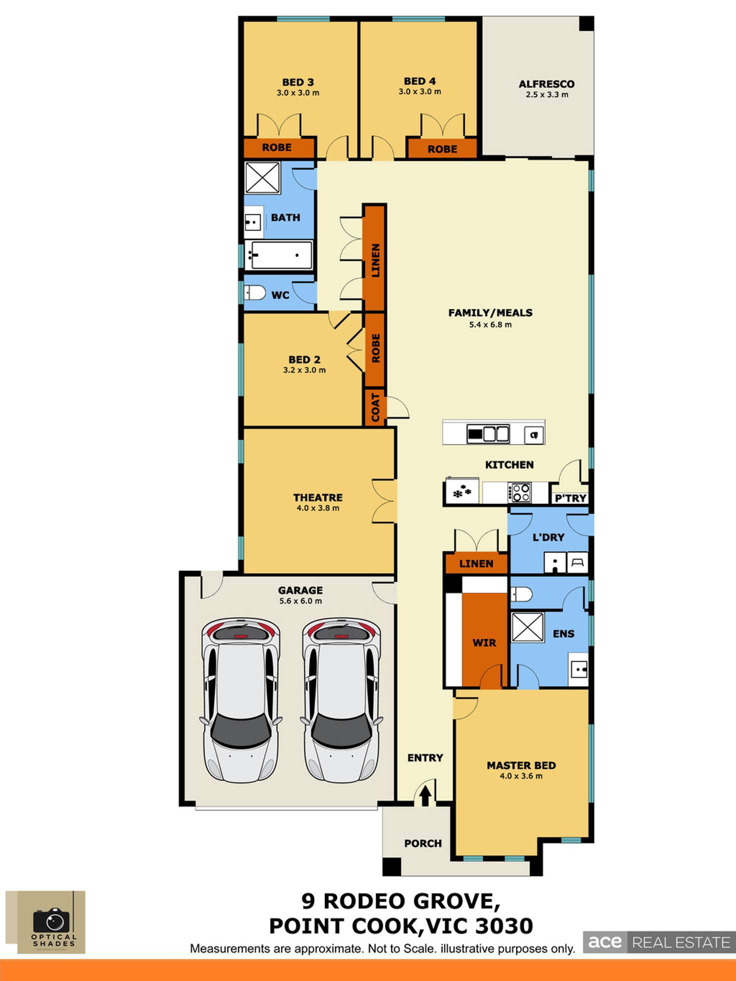 Floorplan of Homely house listing, 9 Rodeo Grove, Point Cook VIC 3030