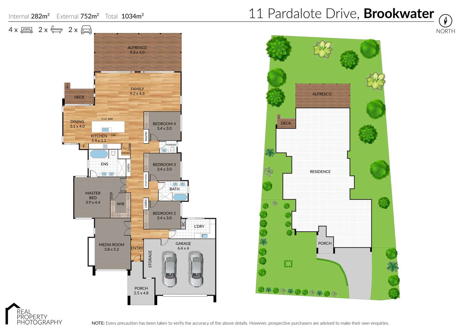 Floorplan of Homely house listing, 11 Pardalote Drive, Brookwater QLD 4300
