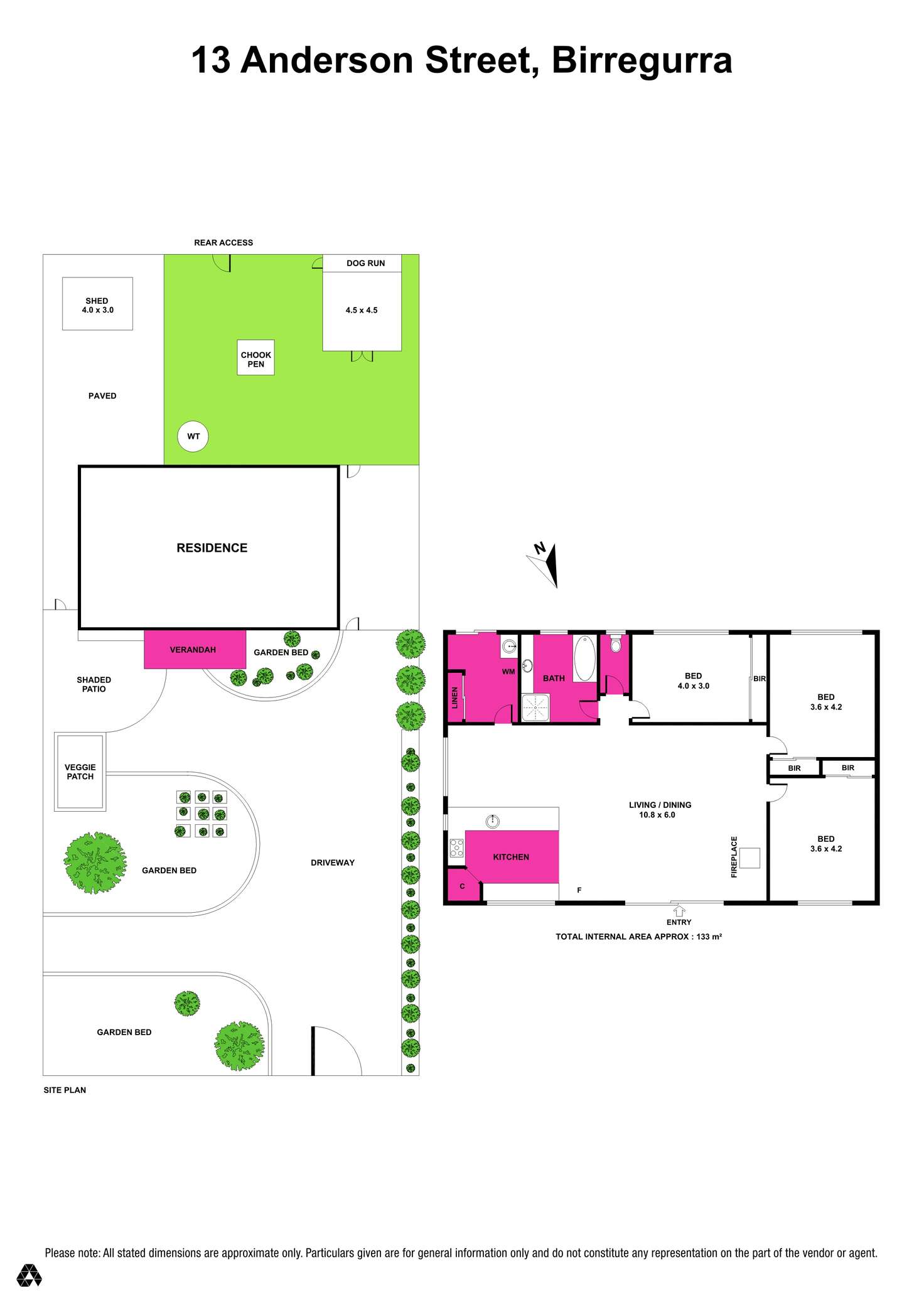 Floorplan of Homely house listing, 13 Anderson Street, Birregurra VIC 3242