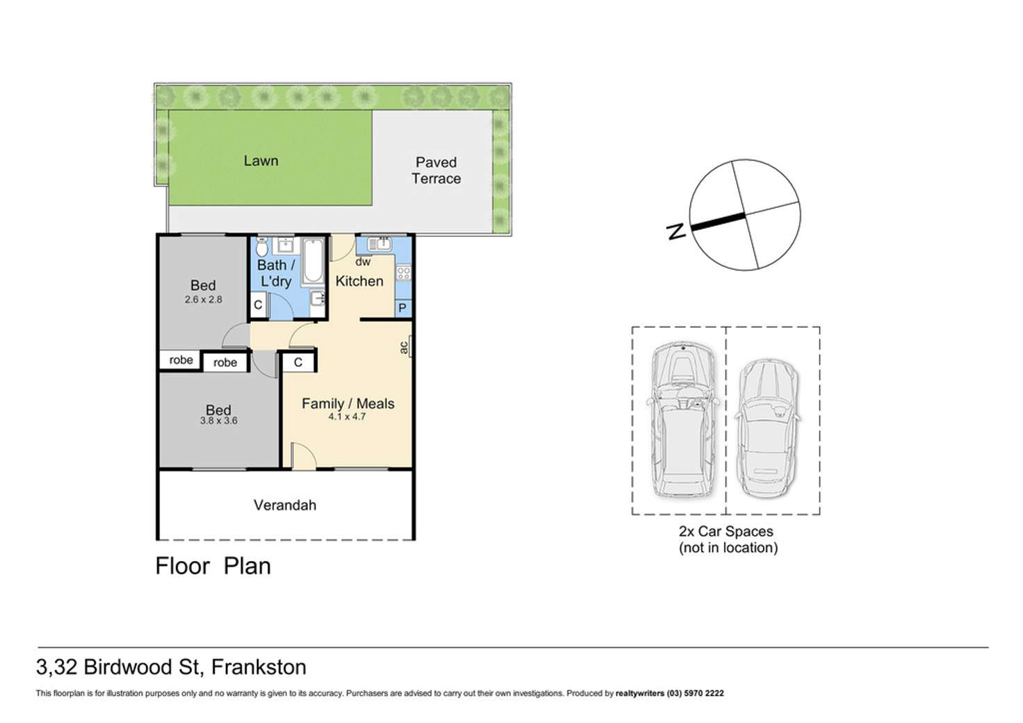 Floorplan of Homely unit listing, 3/32 Birdwood Street, Frankston VIC 3199