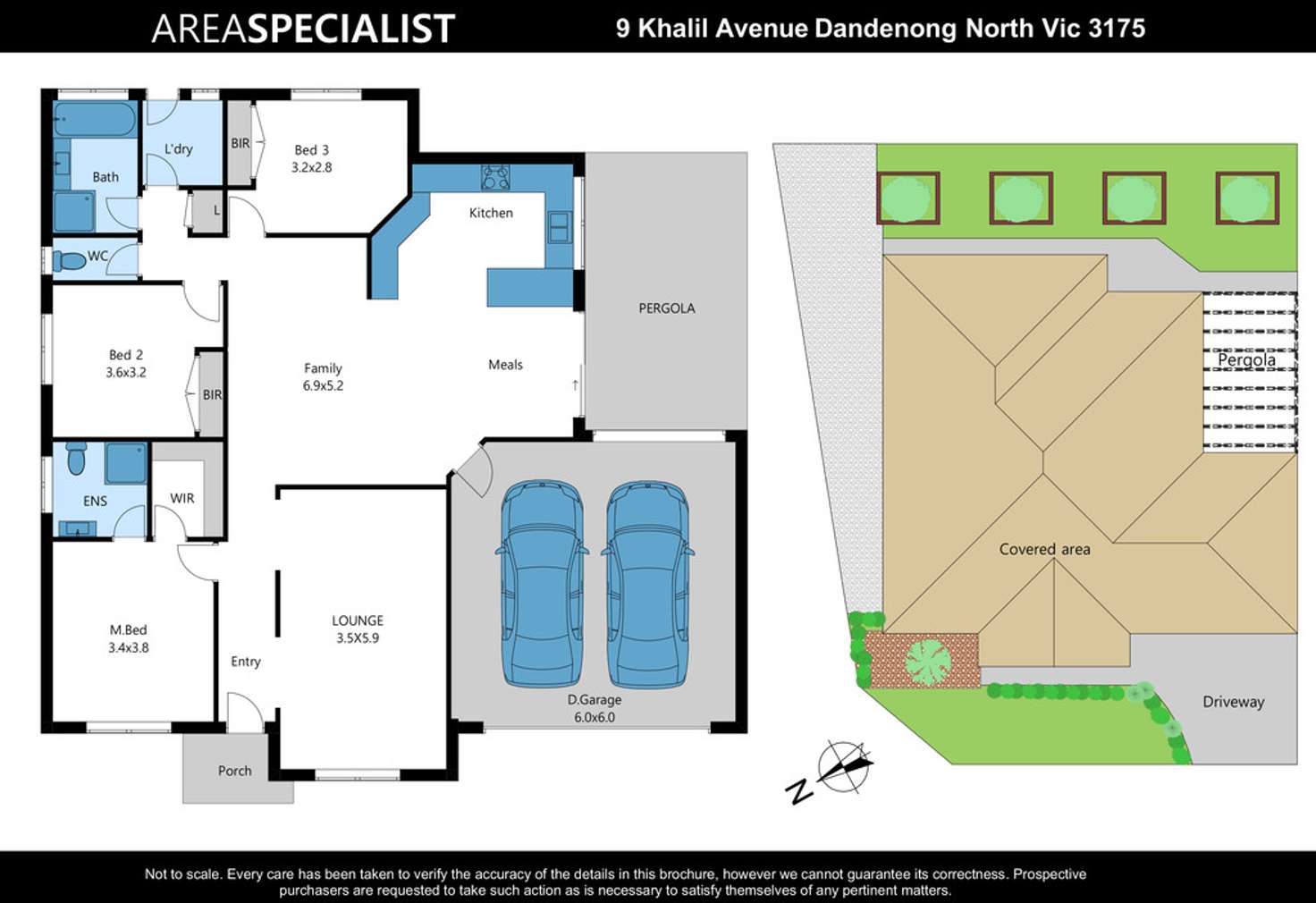 Floorplan of Homely house listing, 9 Khalil Avenue, Dandenong North VIC 3175
