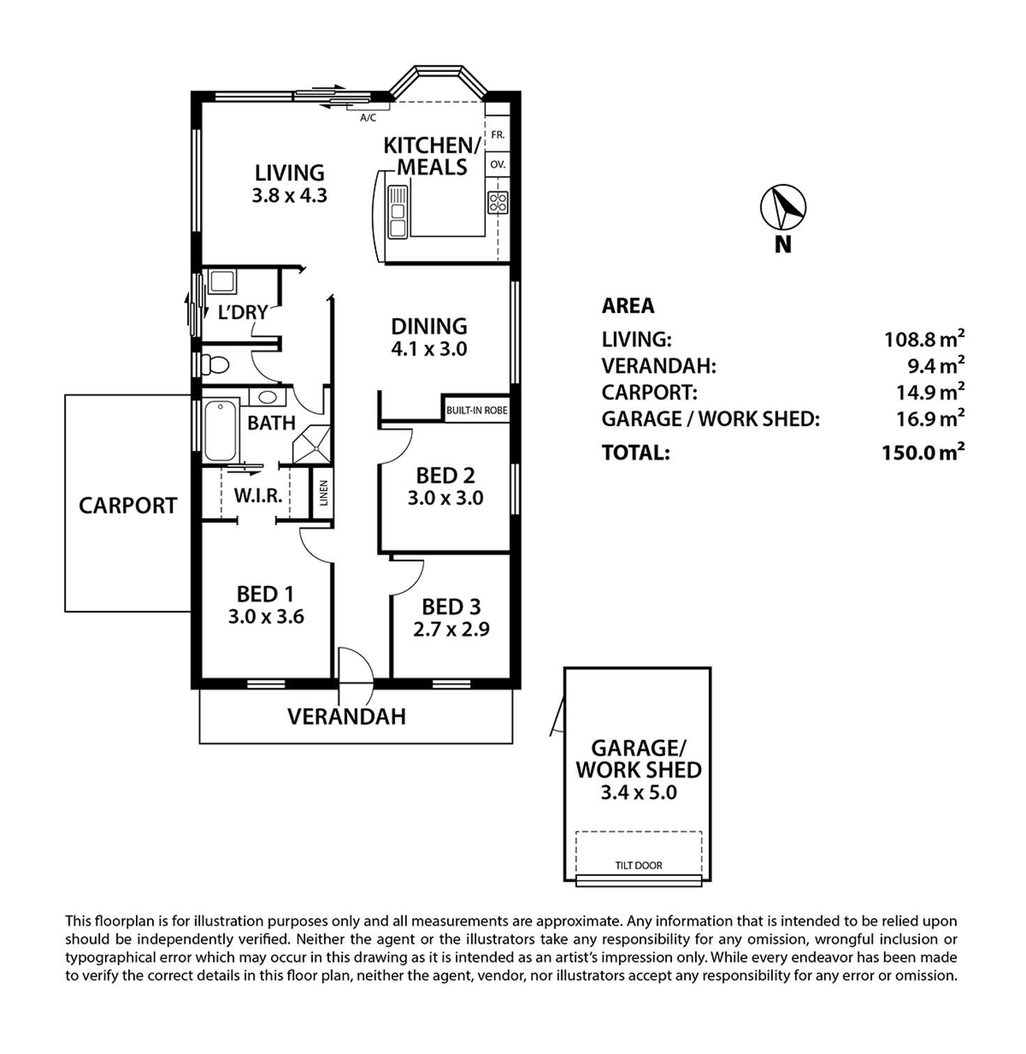 Floorplan of Homely house listing, 8 Wiland Street, Mount Barker SA 5251