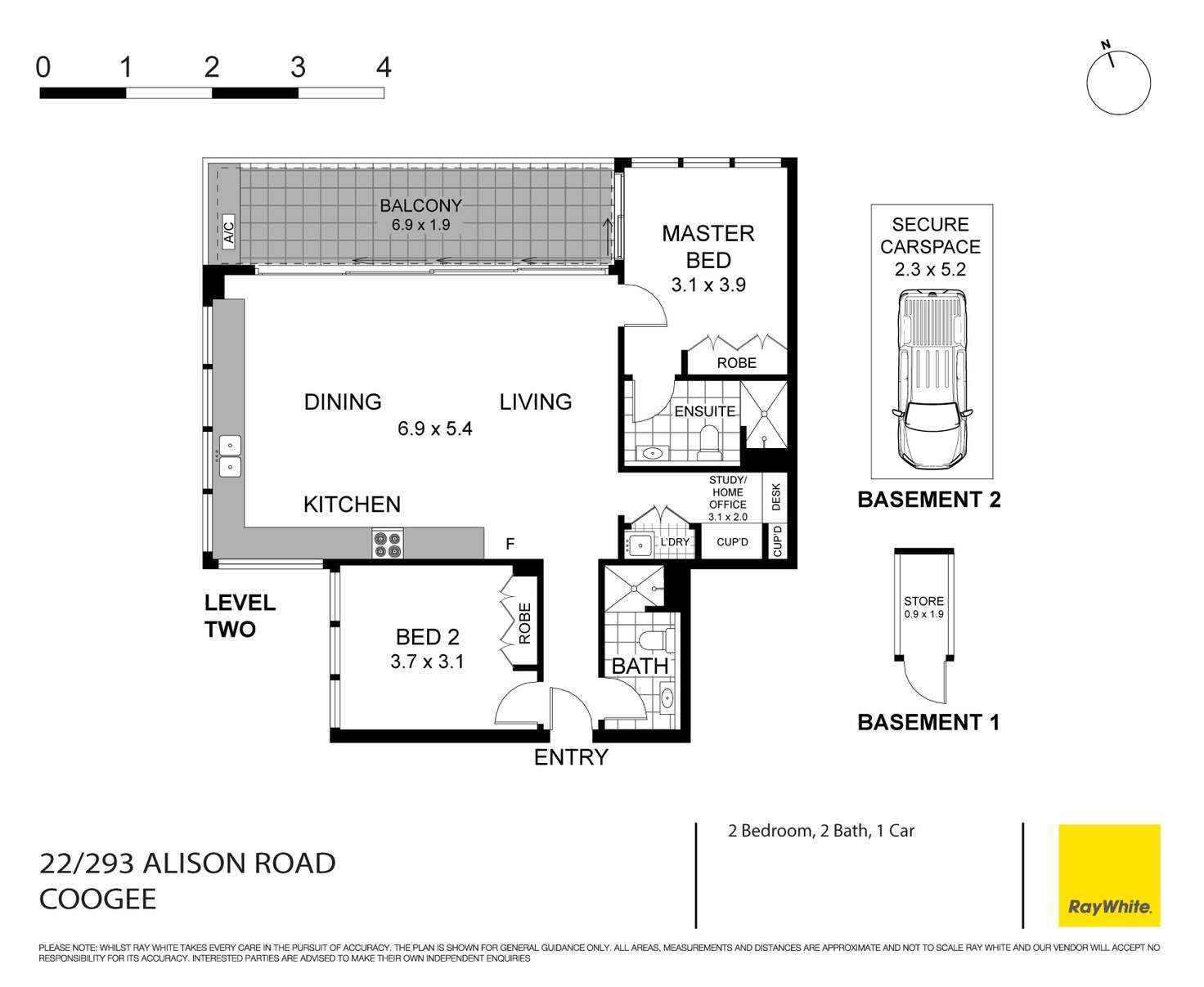 Floorplan of Homely apartment listing, 22/293 Alison Road, Coogee NSW 2034