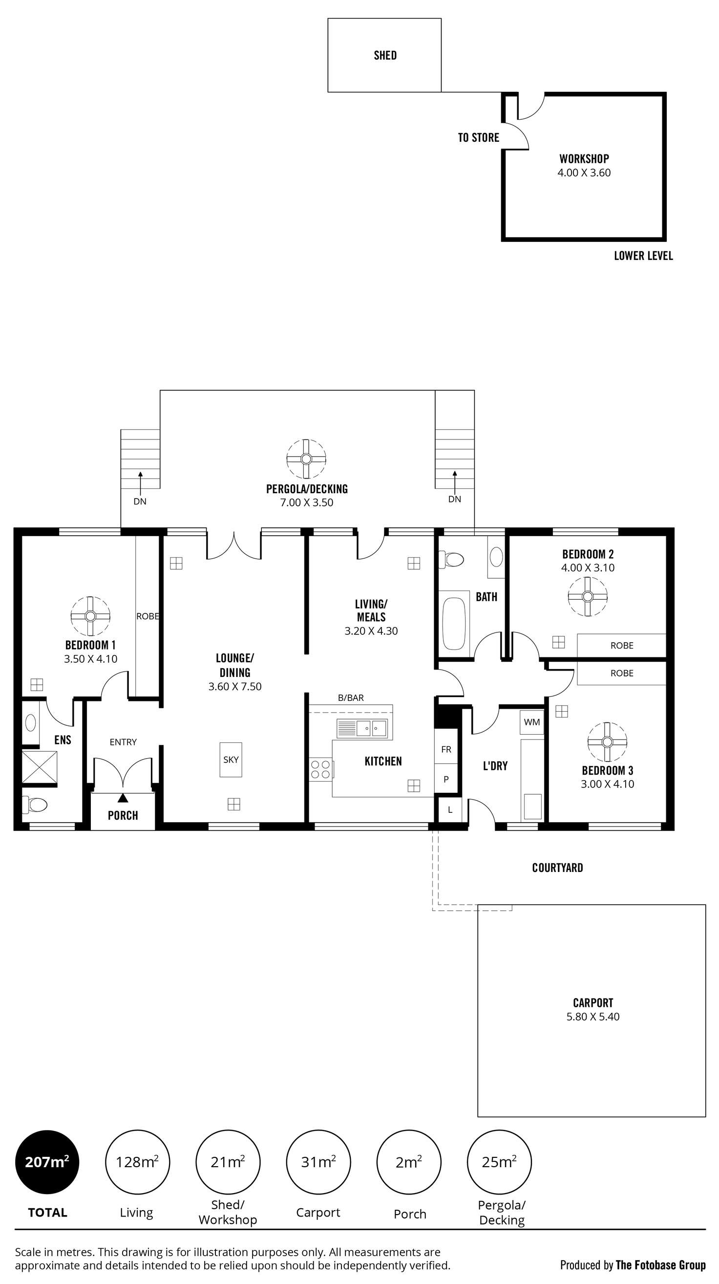 Floorplan of Homely house listing, 7 Flavel Avenue, Woodforde SA 5072