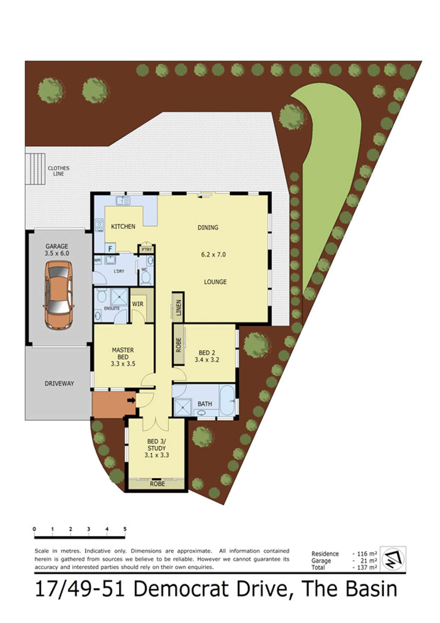 Floorplan of Homely unit listing, 17/49-51 Democrat Drive, The Basin VIC 3154