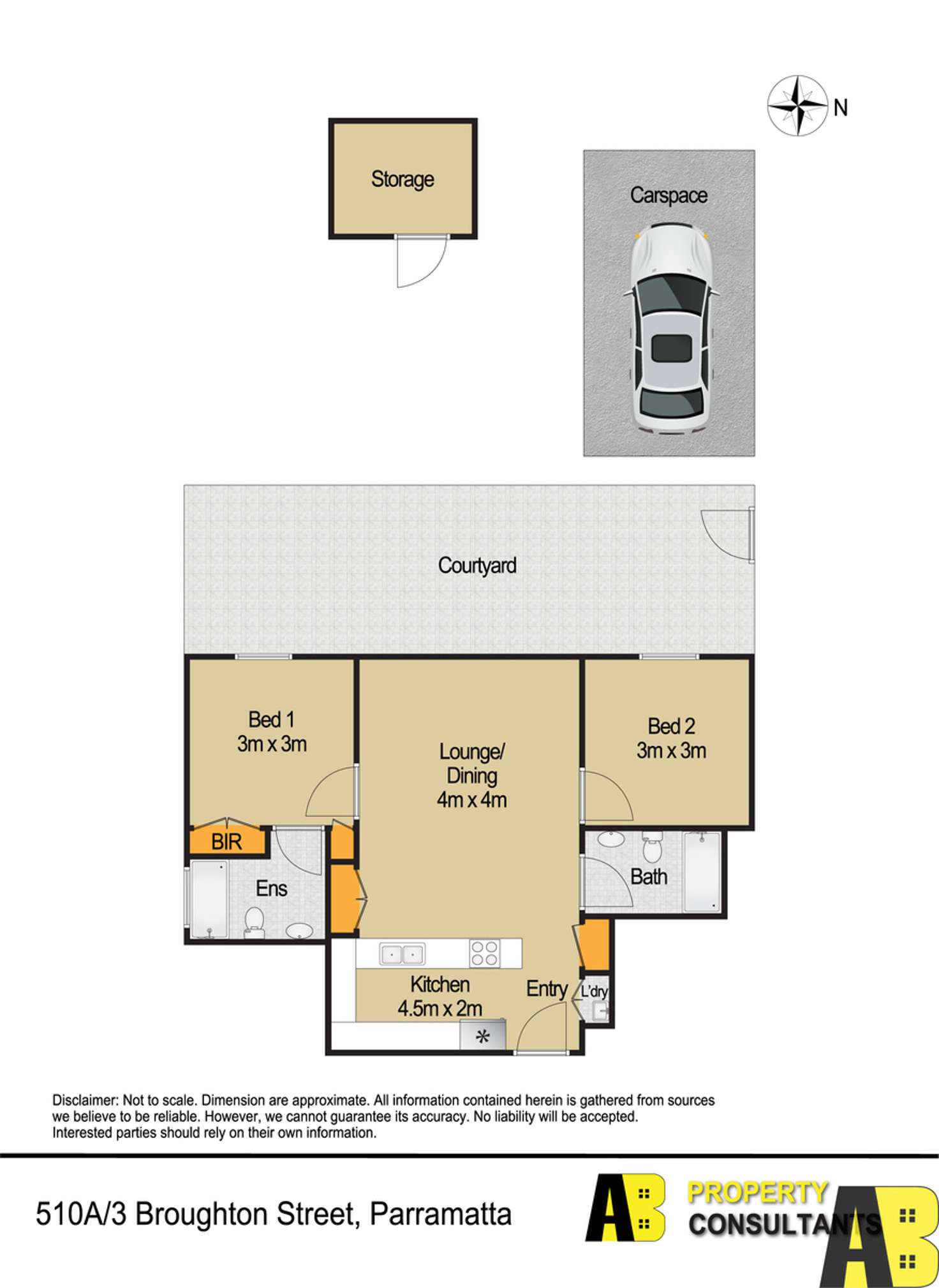 Floorplan of Homely unit listing, 510A/3 BROUGHTON STREET, Parramatta NSW 2150