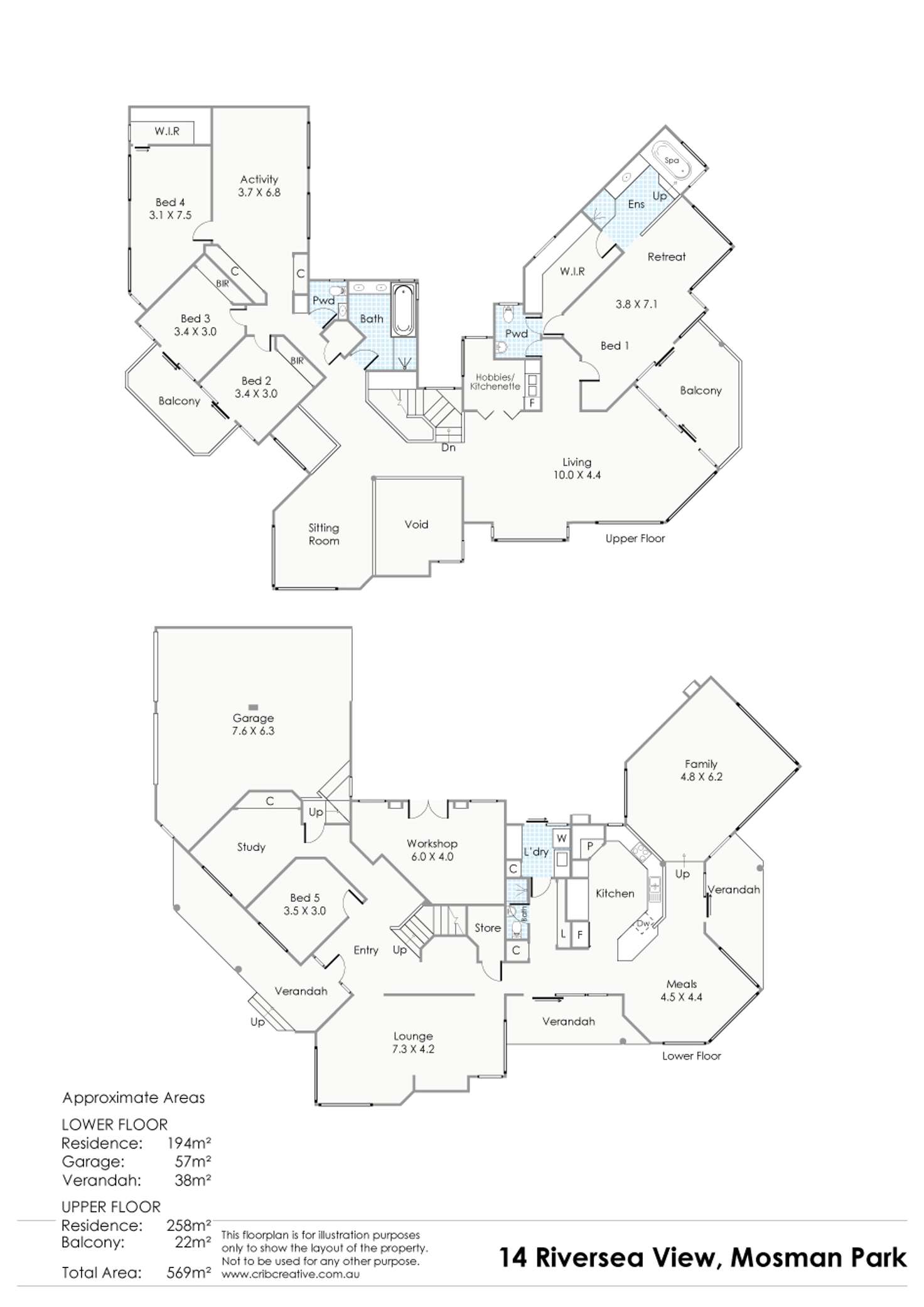 Floorplan of Homely house listing, 14 Riversea View, Mosman Park WA 6012